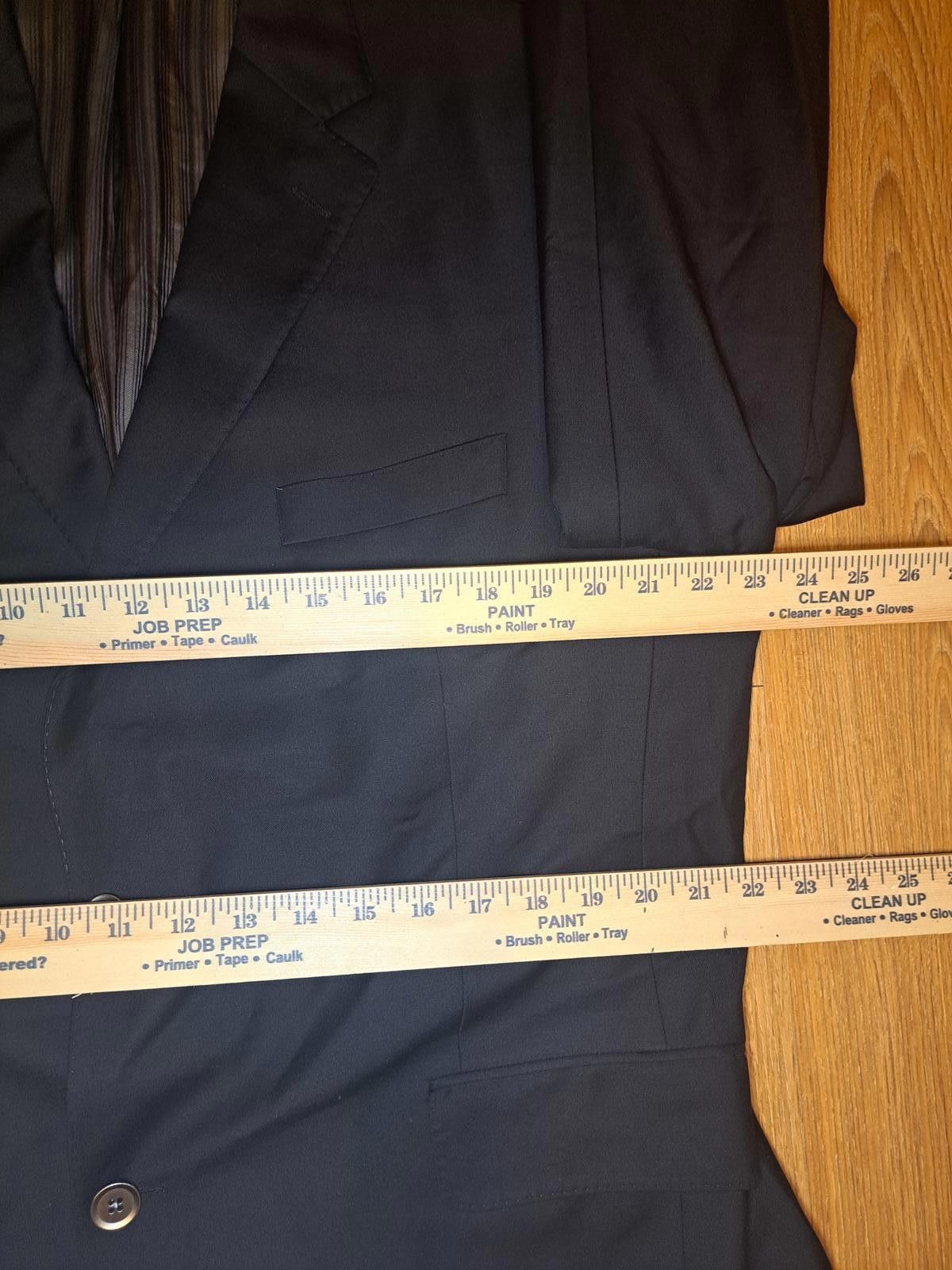 Jack Victor Jack Victor E Thomas Blazer 44R Black Cashmere Wool 150's Size 44R - 12 Thumbnail