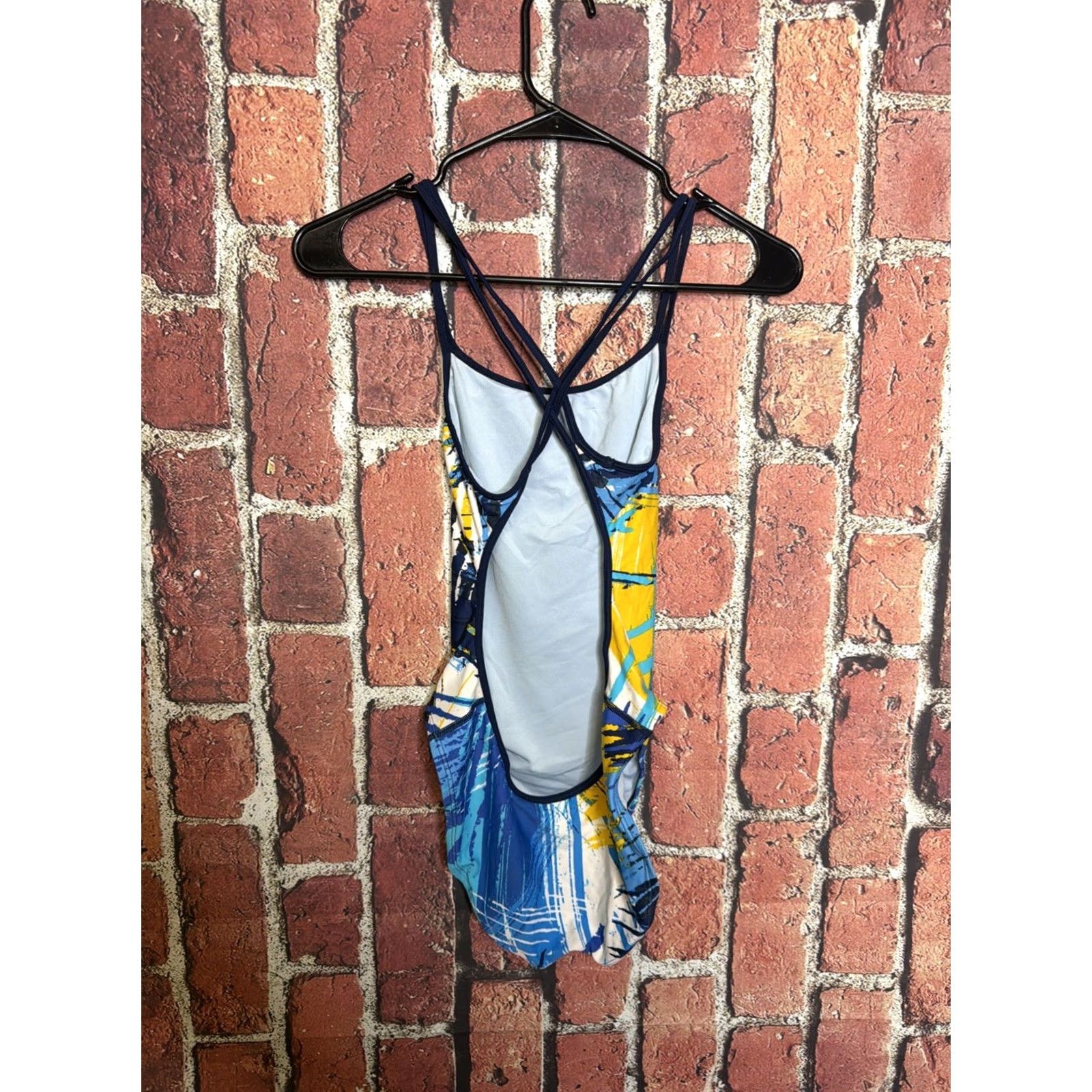 Nike NIKE One Piece Swimsuit Womens 4 / 30 Blue Size ONE SIZE - 3 Thumbnail