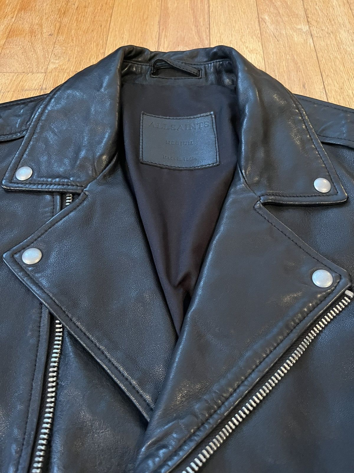 Allsaints Allsaints Milo Leather Biker Jacket Size US M / EU 48-50 / 2 - 4 Thumbnail