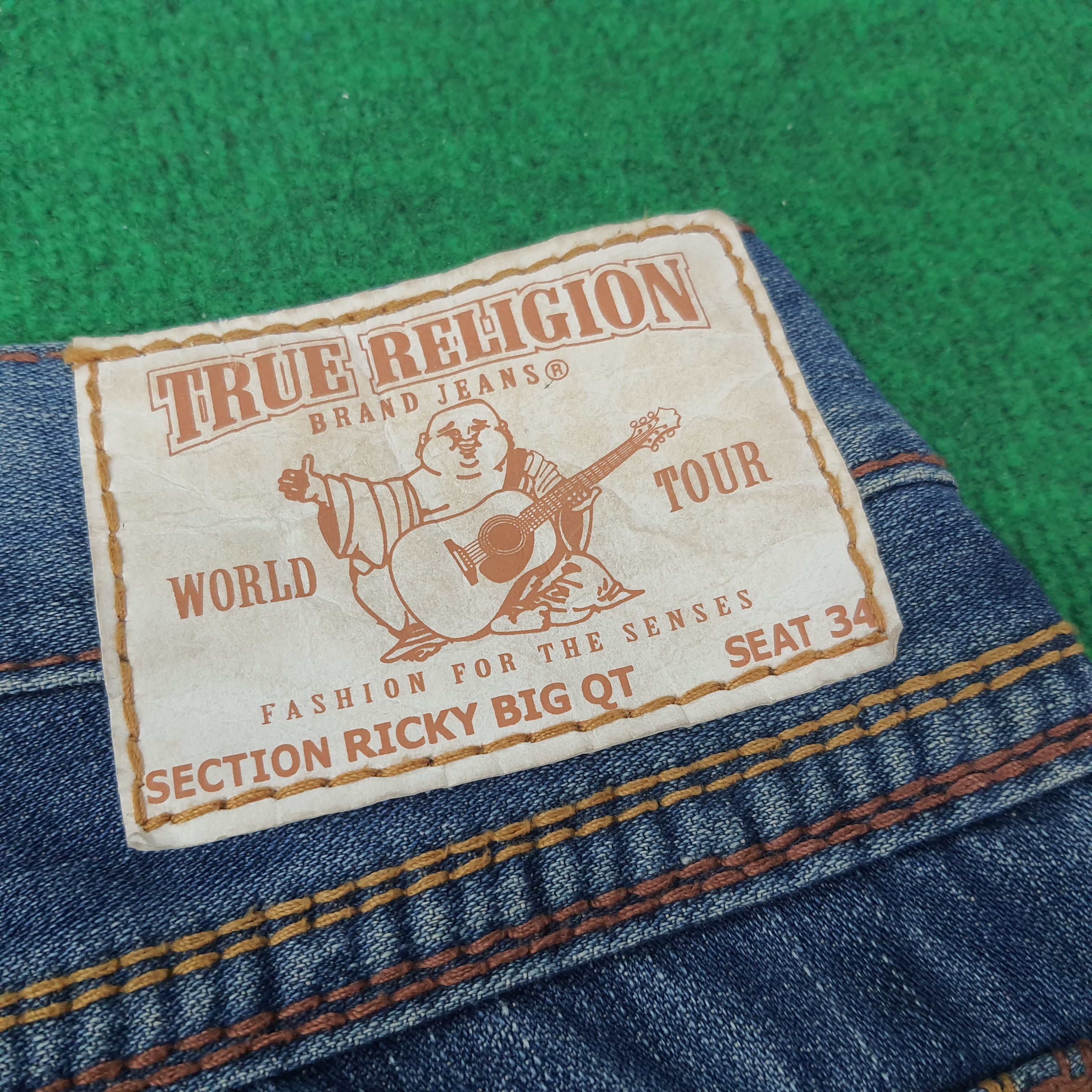 True Religion Vintage True Religion American Denim Jeans C258N2 Size US 37 - 3 Thumbnail