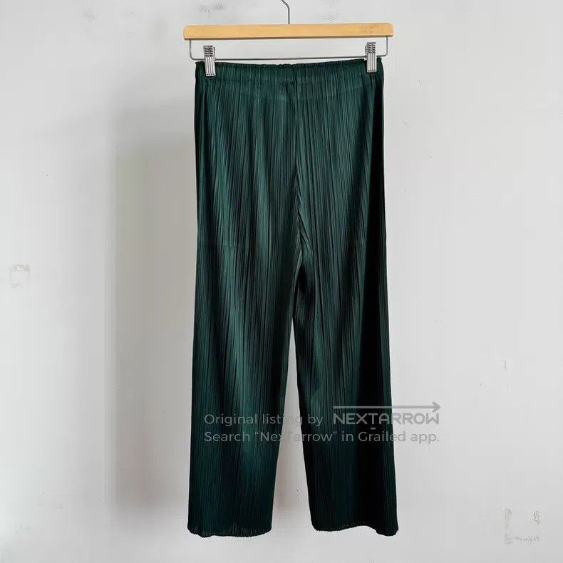 Issey Miyake Issey Miyake Green Pants Size 22" - 2 Thumbnail