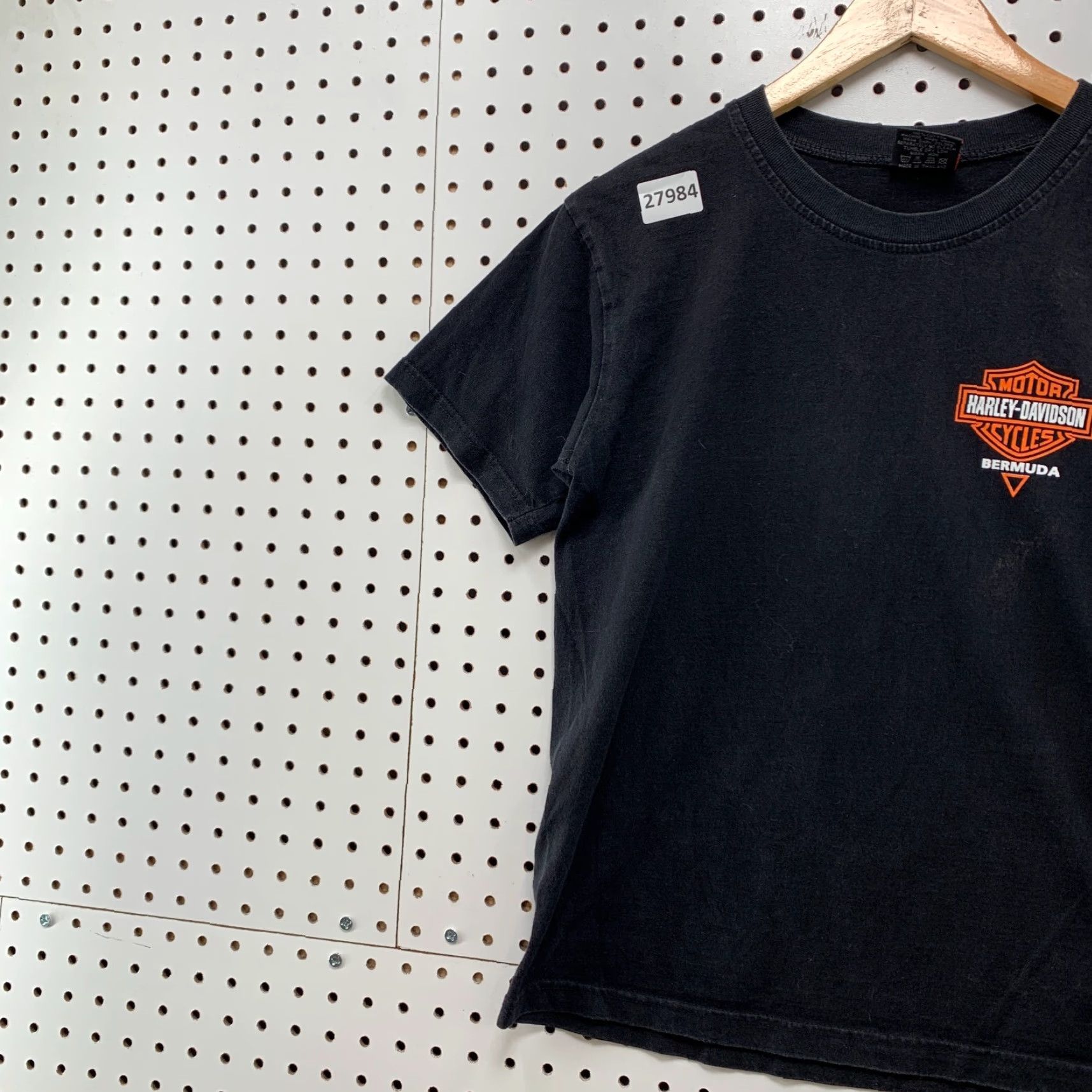 Harley Davidson VINTAGE Harley-Davidson Motorcycle Shirt Black Orange Womens Small 90s Size S / US 4 / IT 40 - 4 Thumbnail