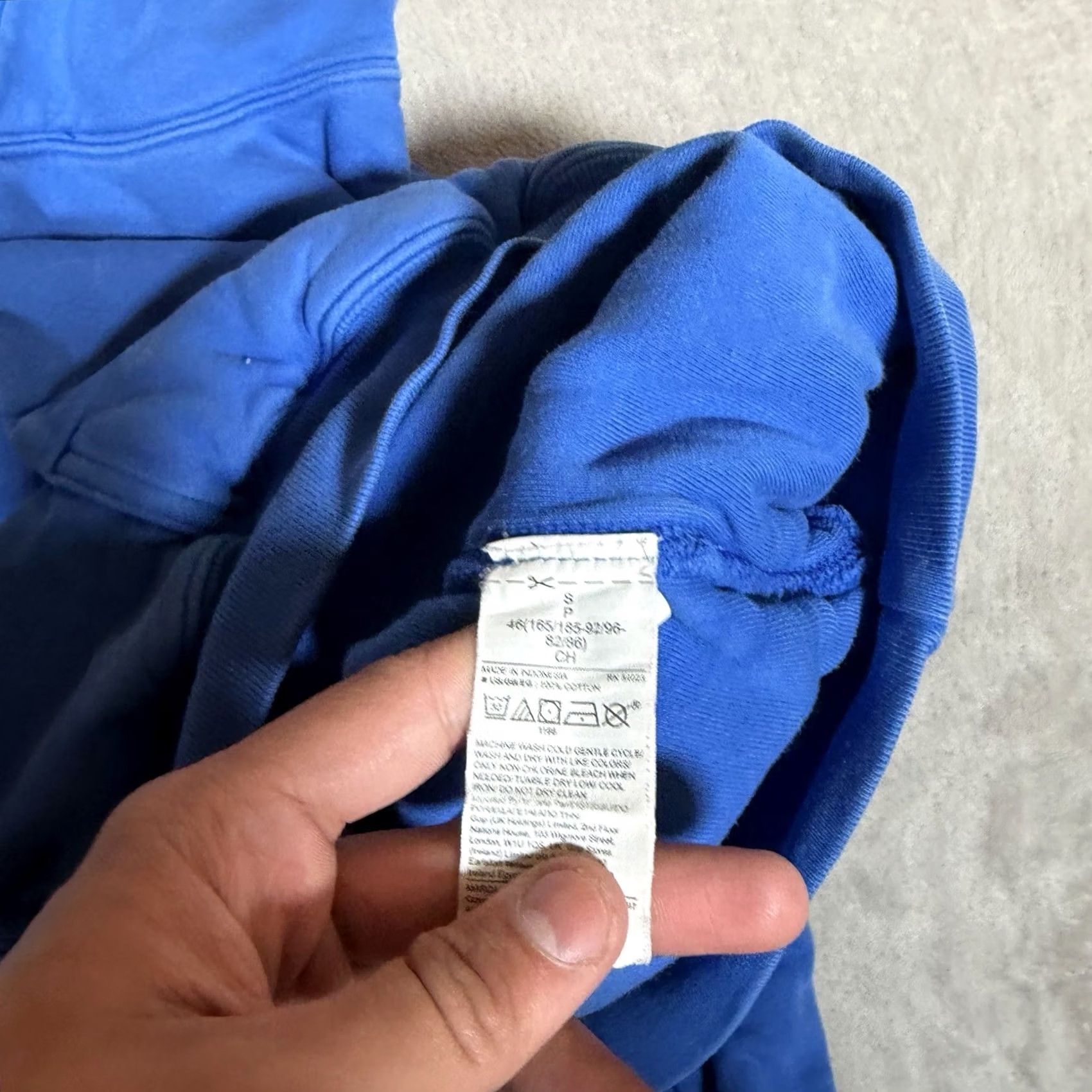 Gap VINTAGE Yeezy Gap Hoodie Mens Small Blue Unreleased Double Layer Boxy Sweatshirt Size US S / EU 44-46 / 1 - 3 Thumbnail