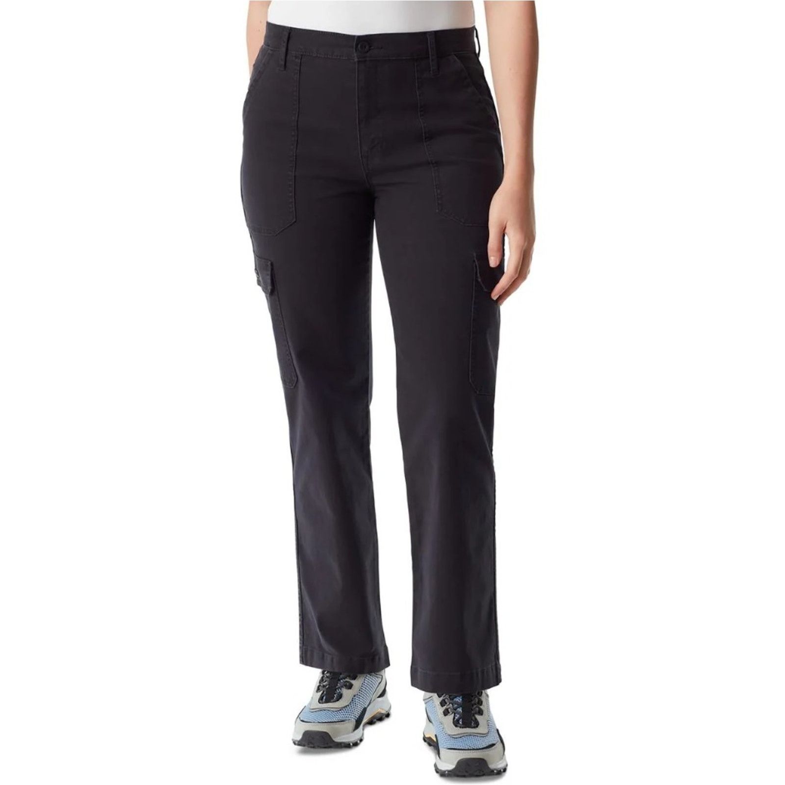 Bass Pro Shops BASS OUTDOOR Women Black Cotton Outdoor Cargo Pants Size 2 Size 26" / US 2 / IT 38 - 1 Thumbnail