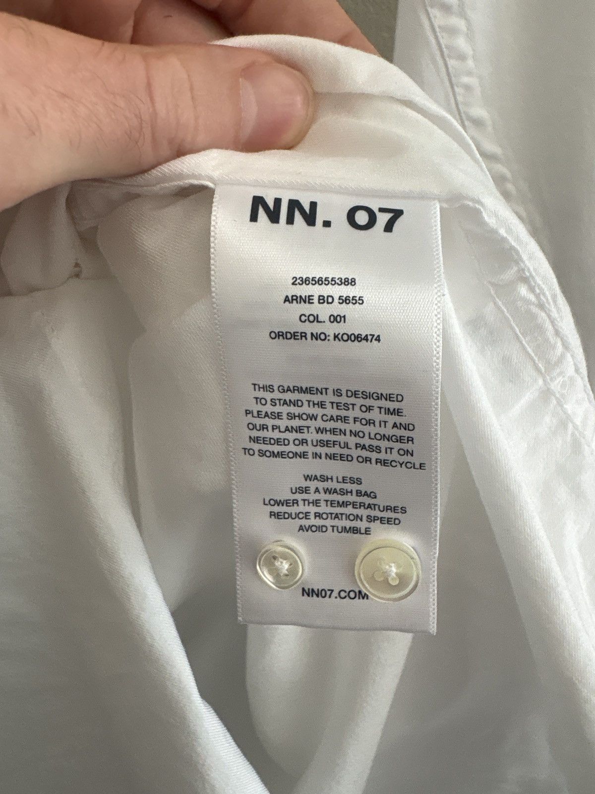 NN07 NN07 White Dress Shirt Size XL Size US L / EU 52-54 / 3 - 3 Thumbnail