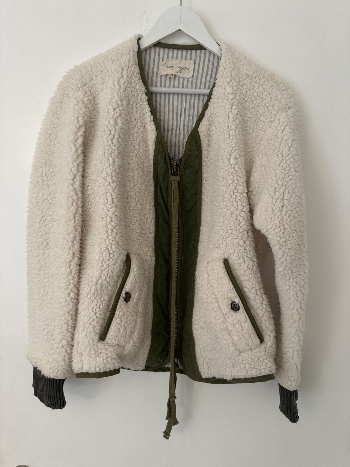 image of Bnwot Greg Laurent Shearling Liner in White, Men's (Size Small)