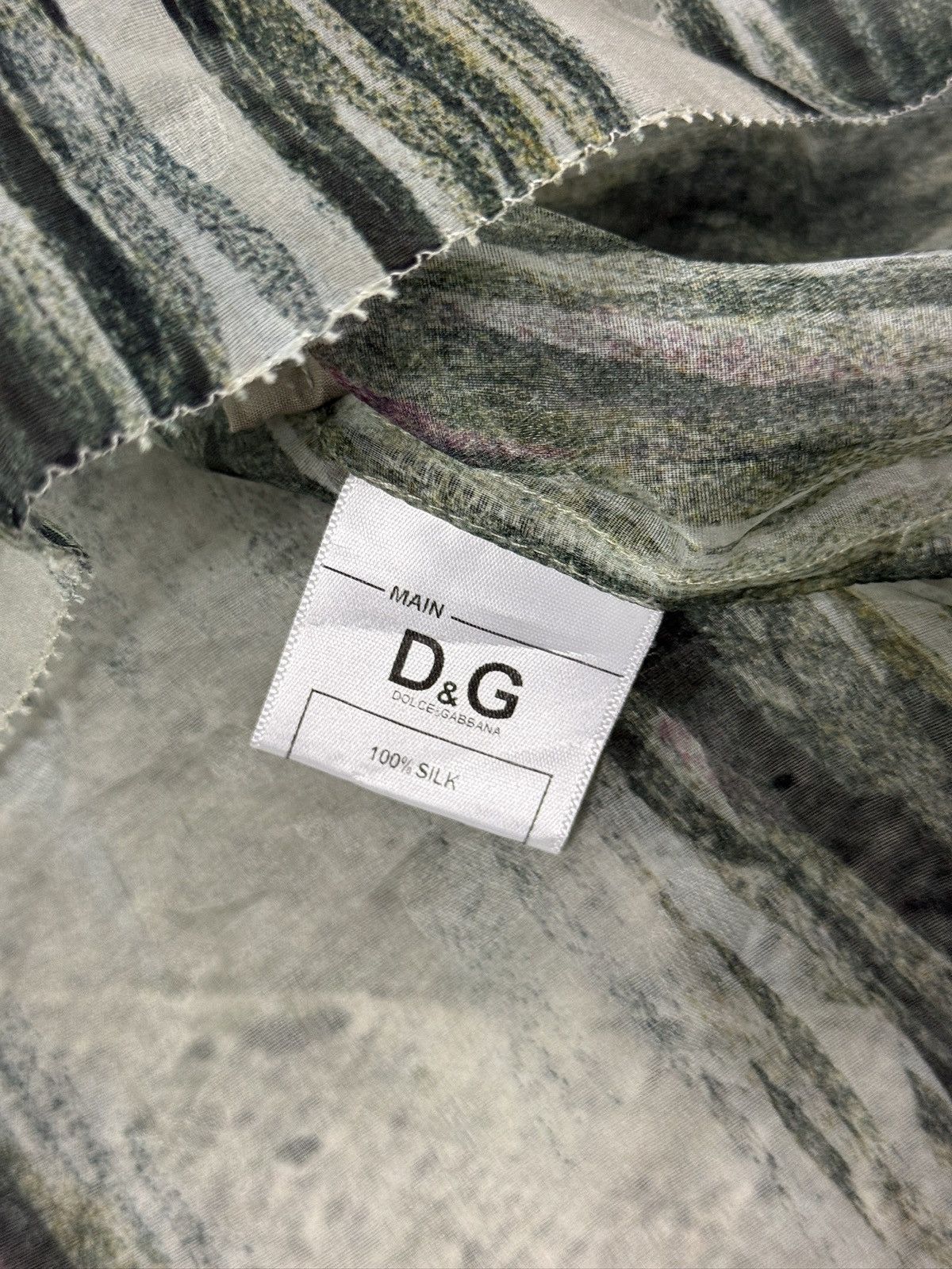 Dolce & Gabbana Dolce & Gabbana Mesh top silk Printed dress Size S / US 4 / IT 40 - 4 Thumbnail