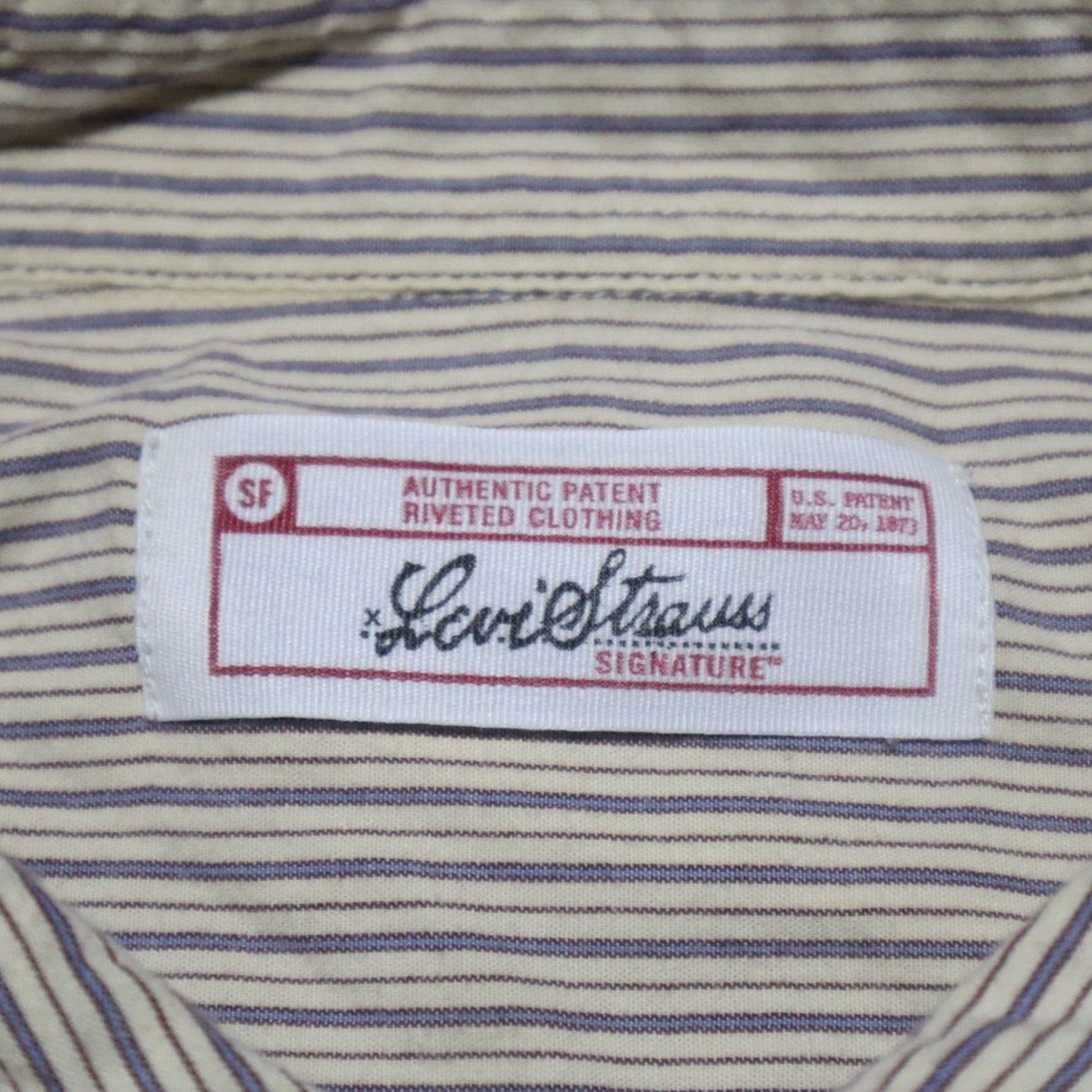 Levi's Levi's Brown Stripped Button-Up Shirt Long Sleeve Adult Mens 2X Cotton Flannel Plaid 50/52 Big & Tall Shirt Mens Brown 2X Size US XXL / EU 58 / 5 - 3 Thumbnail