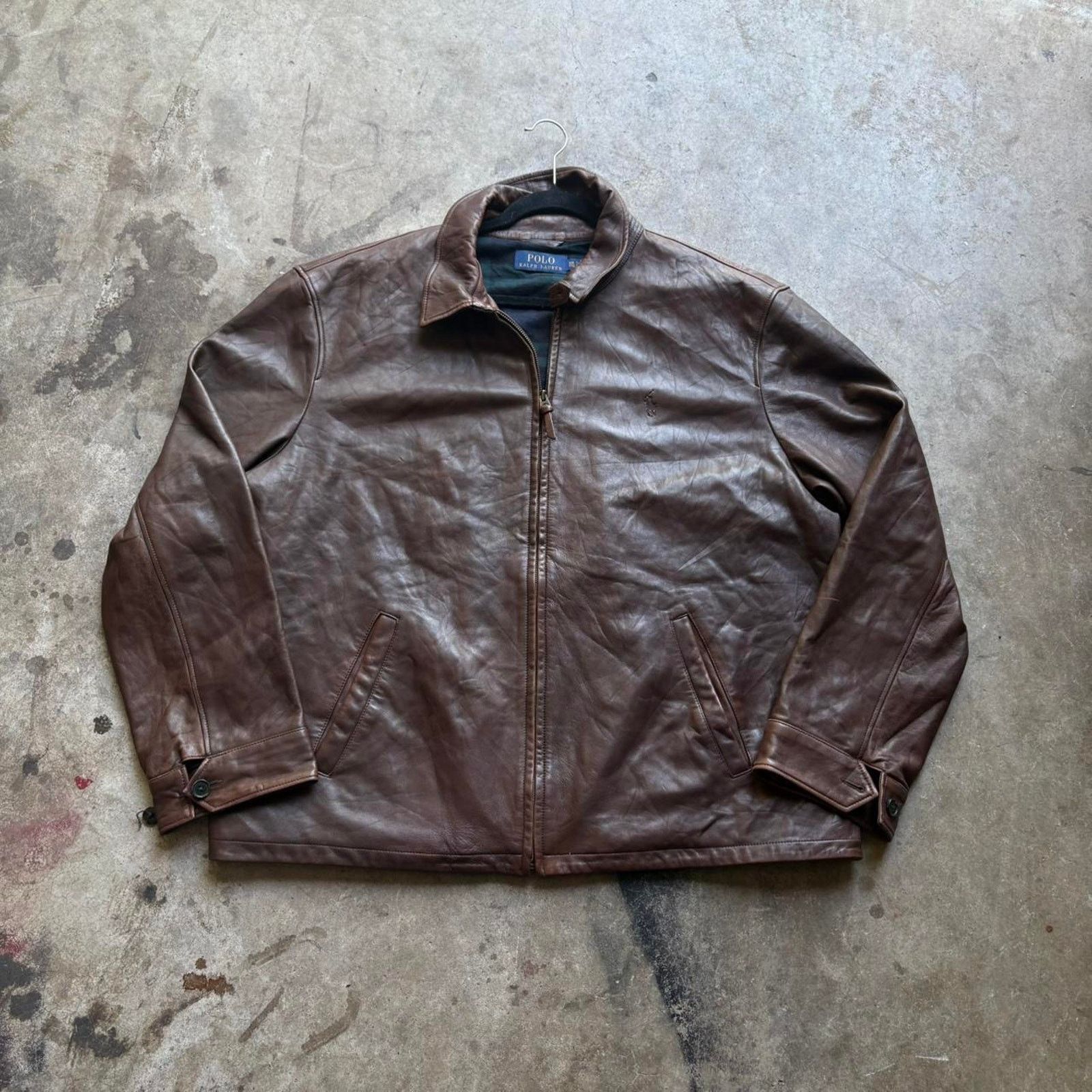 Polo Ralph Lauren Vintage polo ralph lauren brown lamb’s leather jacket plaid Size US XXL / EU 58 / 5 - 1 Thumbnail