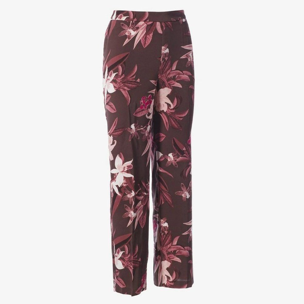 Chicos NWT New Chico's El Cielo Wide-Leg Floral Pants Size 0.5 US Size 28" / US 6 / IT 42 - 1 Thumbnail