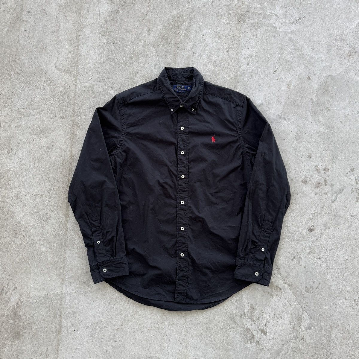 Polo Ralph Lauren × Vintage Vintage Polo Ralph Lauren Button Ups Shirt Size XL black Size US XL / EU 56 / 4 - 1 Thumbnail
