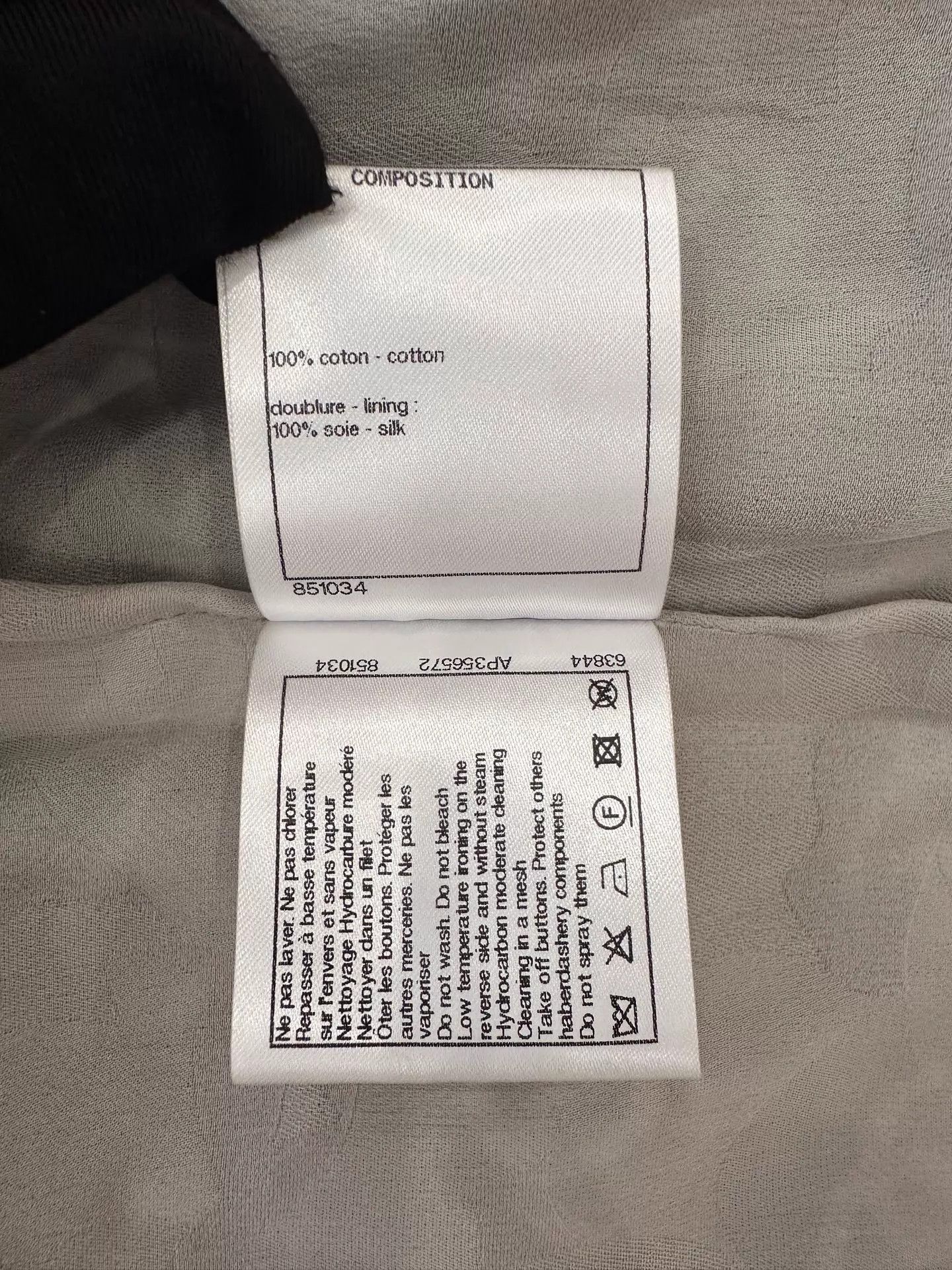 Chanel Chanel women's light gray sequin denim CC all over logo Size M / US 6-8 / IT 42-44 - 7 Thumbnail