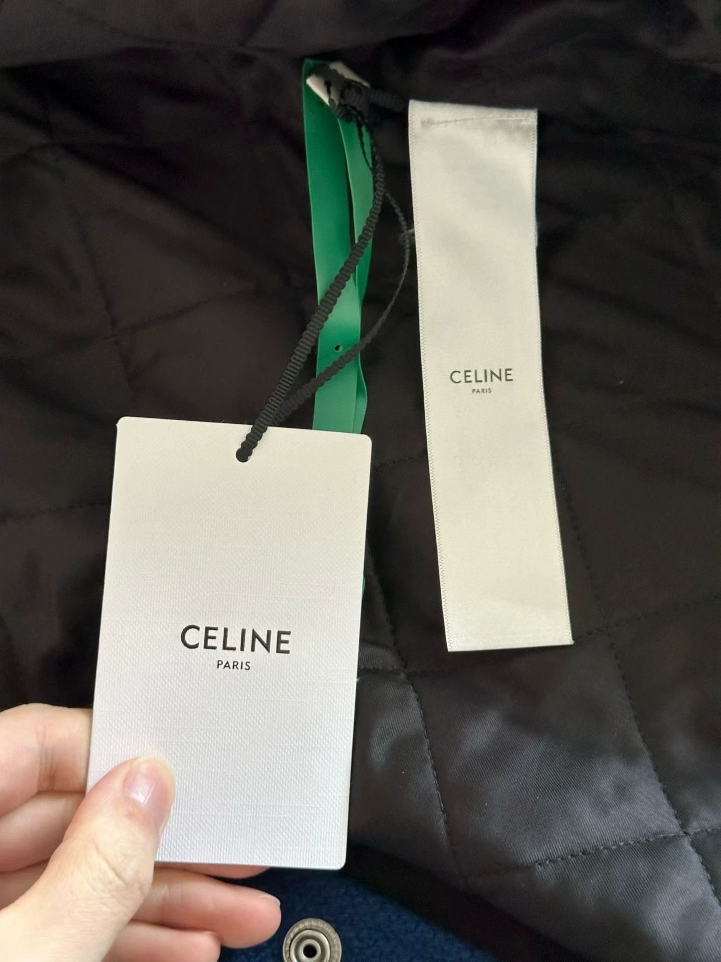 Celine Celine Leather-Sleeve Wool Baseball Jacket Women's 34 New Size XS / US 0-2 / IT 36-38 - 4 Thumbnail