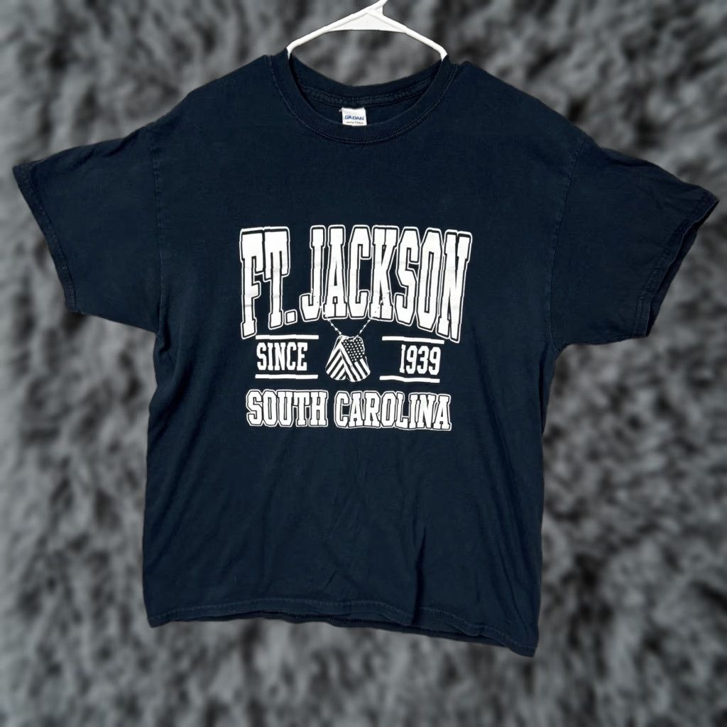 Gildan Gildan Tshirt Men L Black Ft Jackson South Carolina Military Base Army Heritage Patriotic USA Size US L / EU 52-54 / 3 - 1 Thumbnail