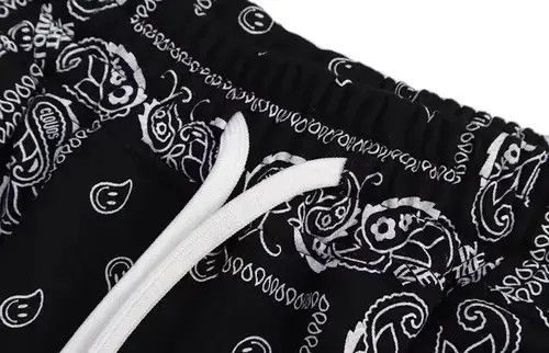 Japanese Brand 21SS Indigo Union Japan Black Bandana Paisley Shorts Size US 31 - 3 Thumbnail