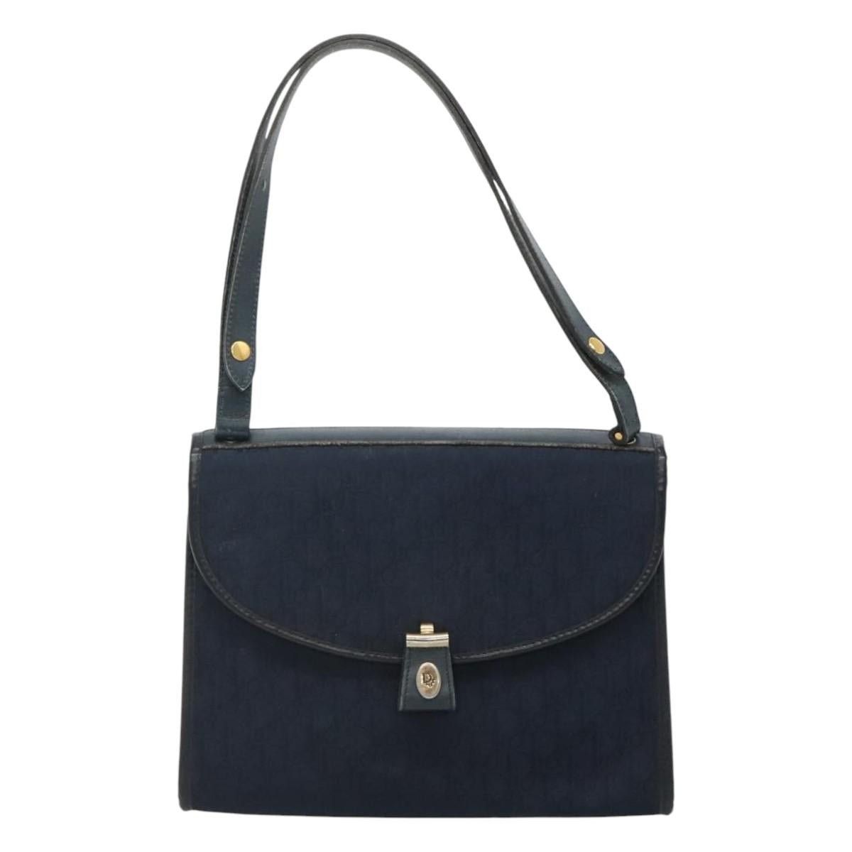 Dior DIOR Trotter Canvas Shoulder Bag Navy Size ONE SIZE - 2 Thumbnail