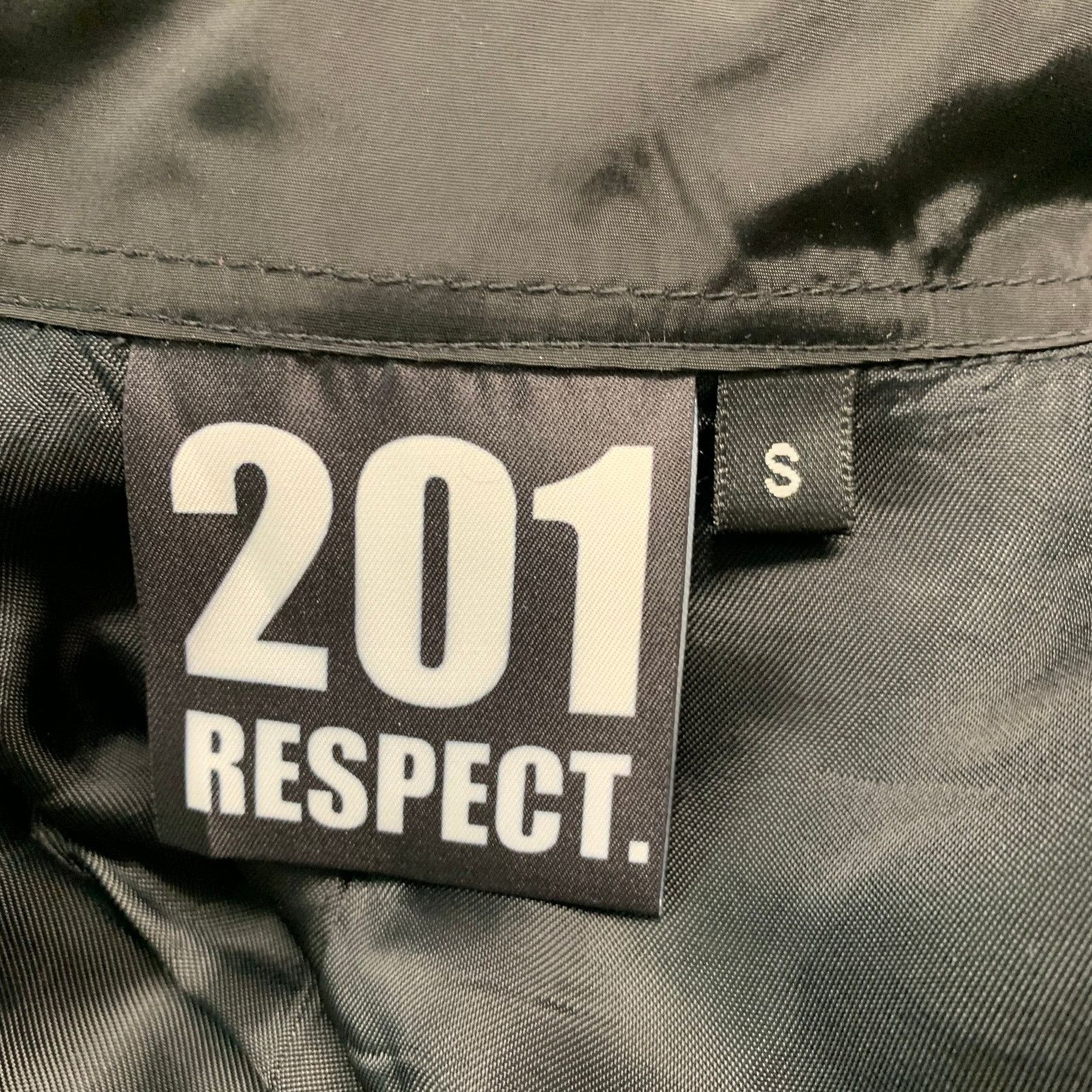 Other 201 RESPECT Size S Black Polyester Windbreaker Coat Size US S / EU 44-46 / 1 - 6 Thumbnail