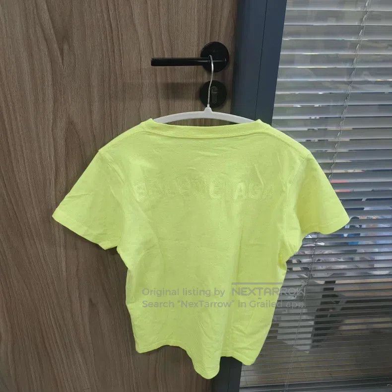 Balenciaga Balenciaga Neon Yellow-Green Short-Sleeve T-Shirt Size US M / EU 48-50 / 2 - 2 Thumbnail