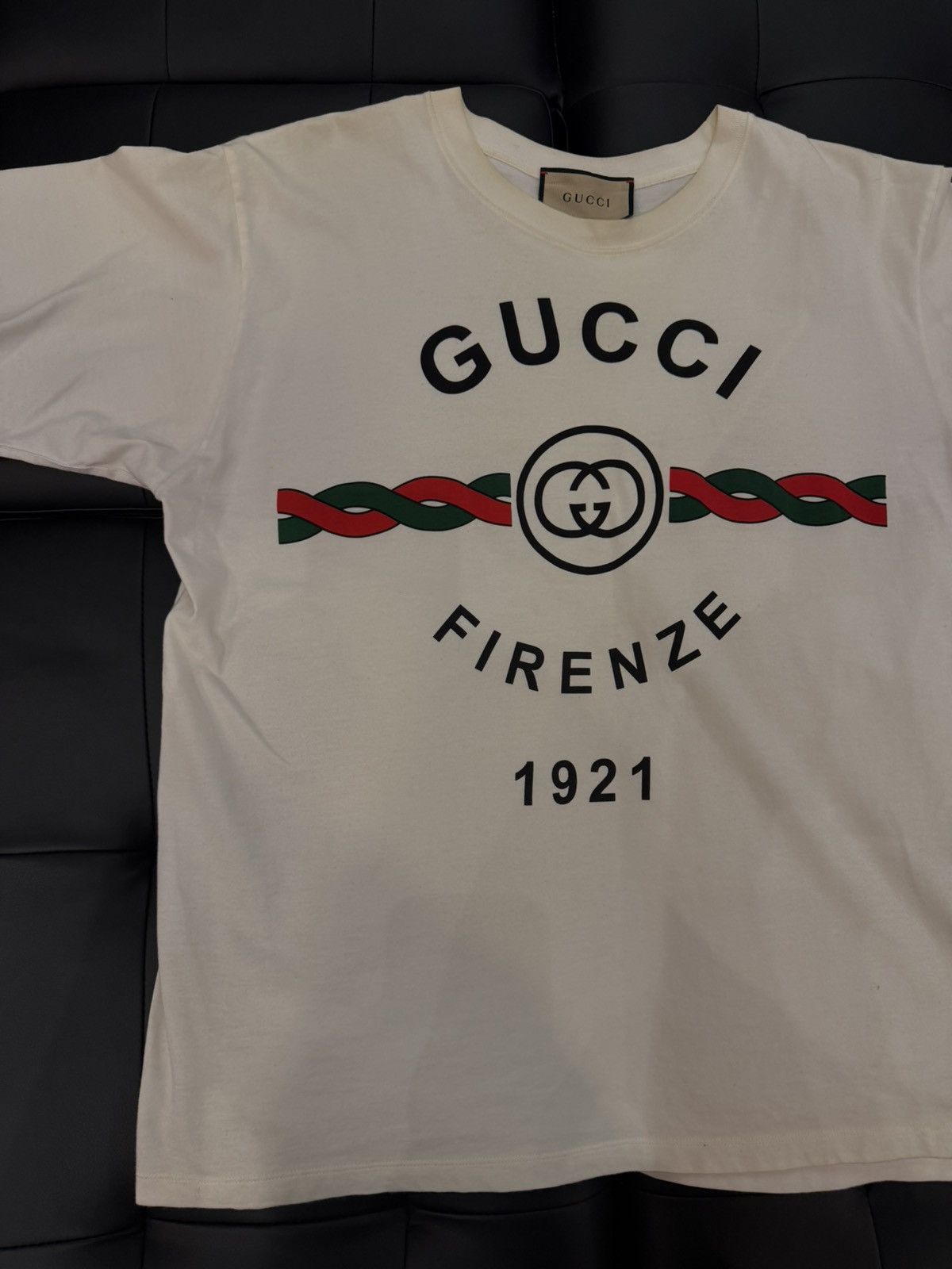 Gucci Size M - Gucci Cotton Jersey 'GUCCI FIRENZE 1921' Size US M / EU 48-50 / 2 - 2 Thumbnail