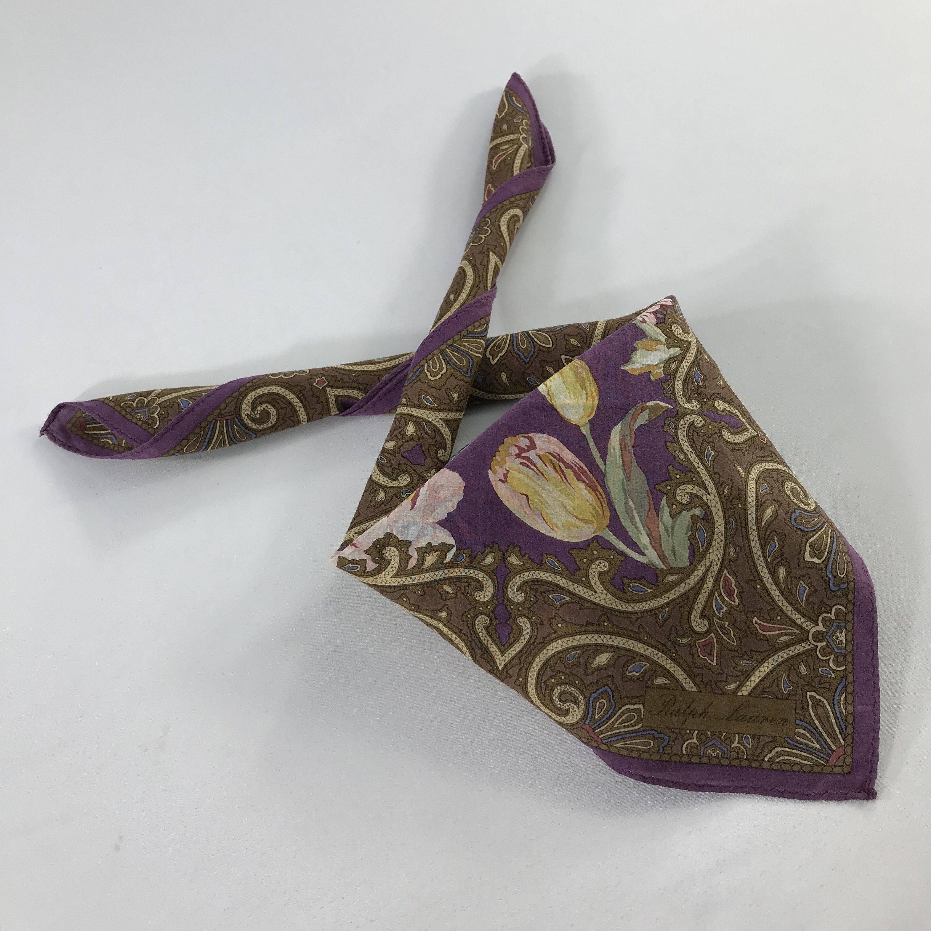 Ralph Lauren × Vintage Ralph Lauren Handkerchief / Neckerchief / Bandana Size ONE SIZE - 2 Thumbnail