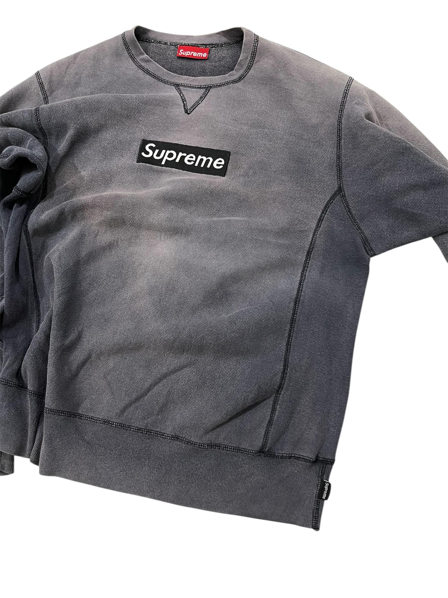 Supreme Vintage Supreme Box Logo Sun Faded Sweatshirt Size US L / EU 52-54 / 3 - 5 Thumbnail