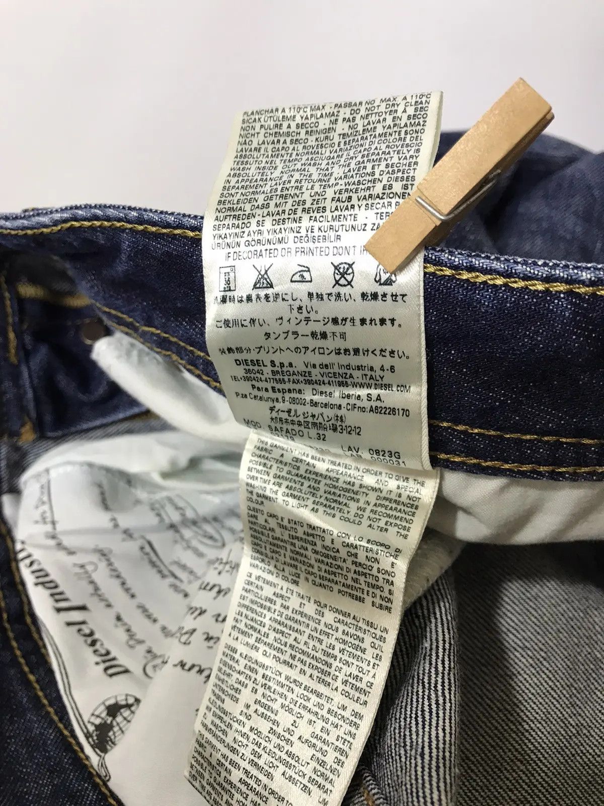 Designer × Diesel Diesel men’s denim jeans 36/32 Size US 36 / EU 52 - 9 Thumbnail
