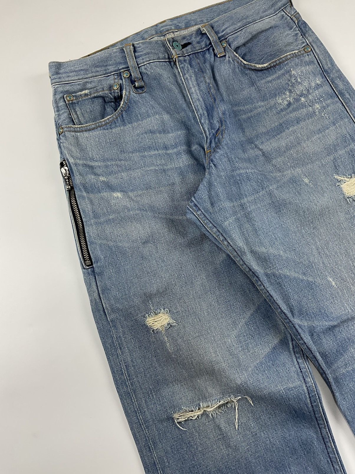 Fragment Design × Levi's Levis Fenom x Fragment F/W'09 Turquoise Package Denim Size US 32 / EU 48 - 4 Thumbnail