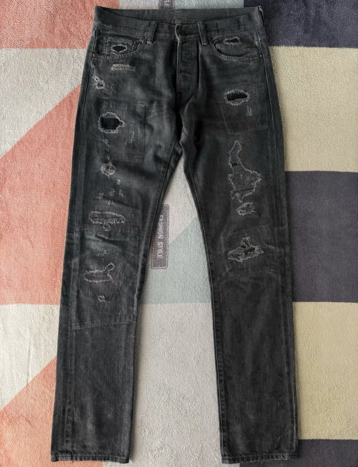 Denim & Supply Ralph Lauren Denim Supply Ralph Lauren Polo RL Patchwork Jeans K22 Size US 30 / EU 46 - 1 Thumbnail