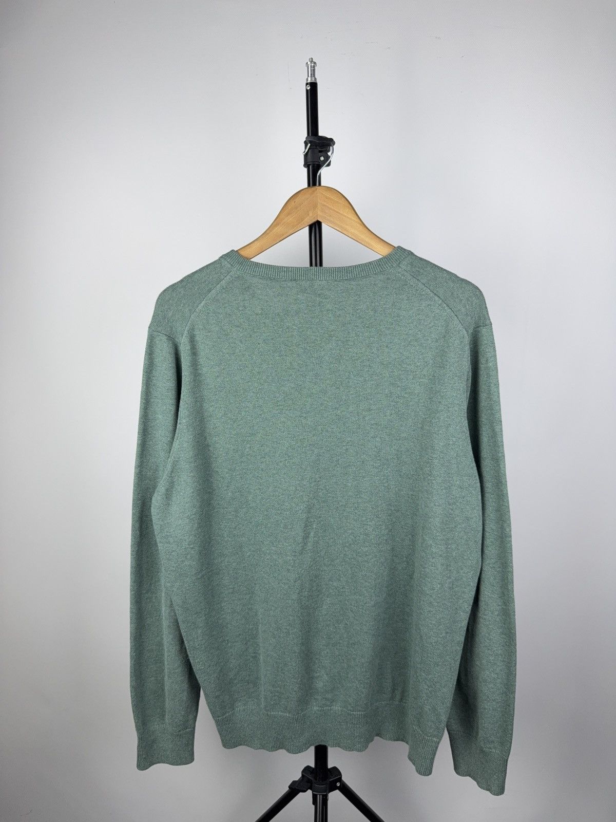 Polo Ralph Lauren Vintage 90s Polo Ralph Lauren Green V-Neck Knit Sweater L Size US L / EU 52-54 / 3 - 6 Thumbnail