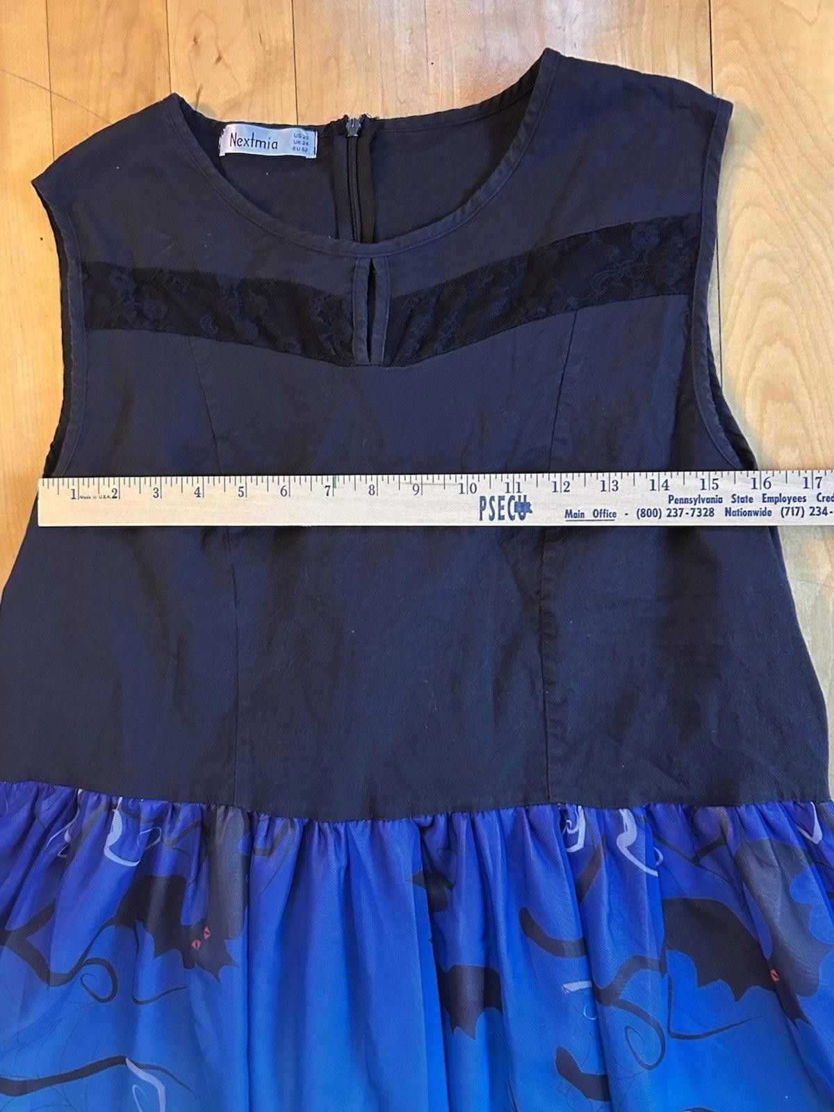 Other Nextmia Black Cat Dress Retro MCM style Casual Whimsy Goth Size 3XL / US 20-22 - 9 Thumbnail