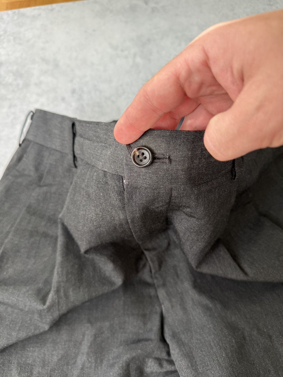 Comme des Garcons VTG 1989 Comme des Garcon Mens Wool Black Trouser Pants Size US 30 / EU 46 - 6 Thumbnail