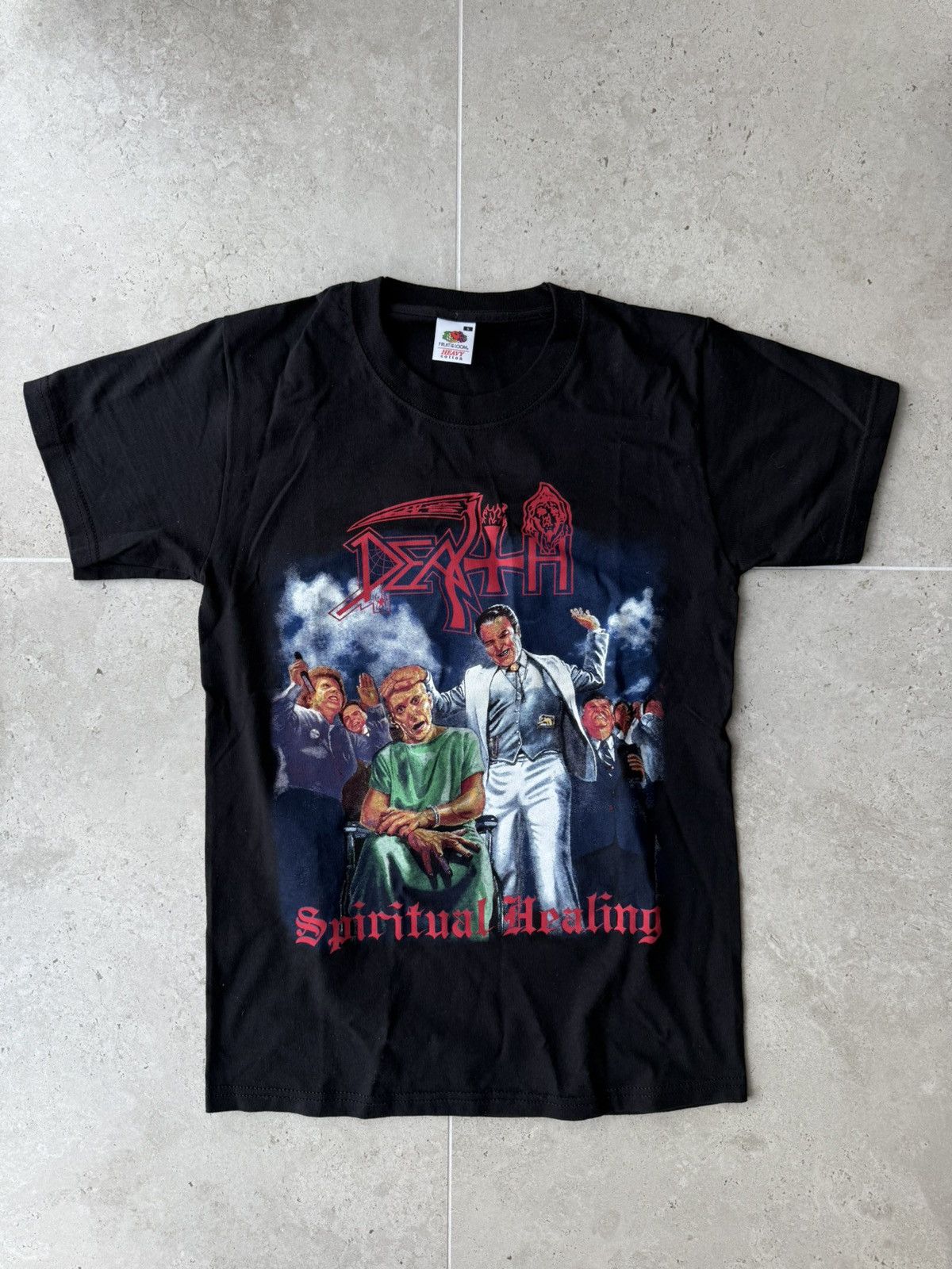 Band Tees 2009 Death Spiritual Healing rock tee license Size US S / EU 44-46 / 1 - 1 Thumbnail