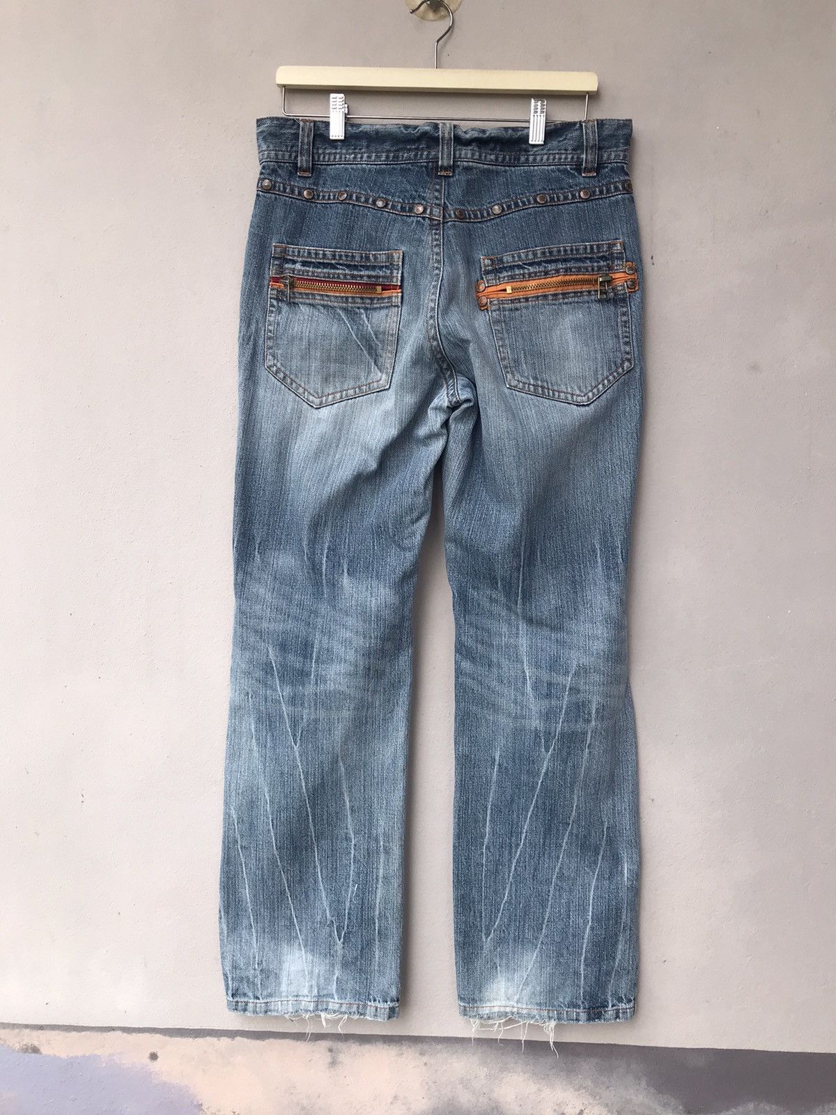 Vintage Vintage Distressed Japanese Brand Denim Pants Size US 33 - 6 Thumbnail