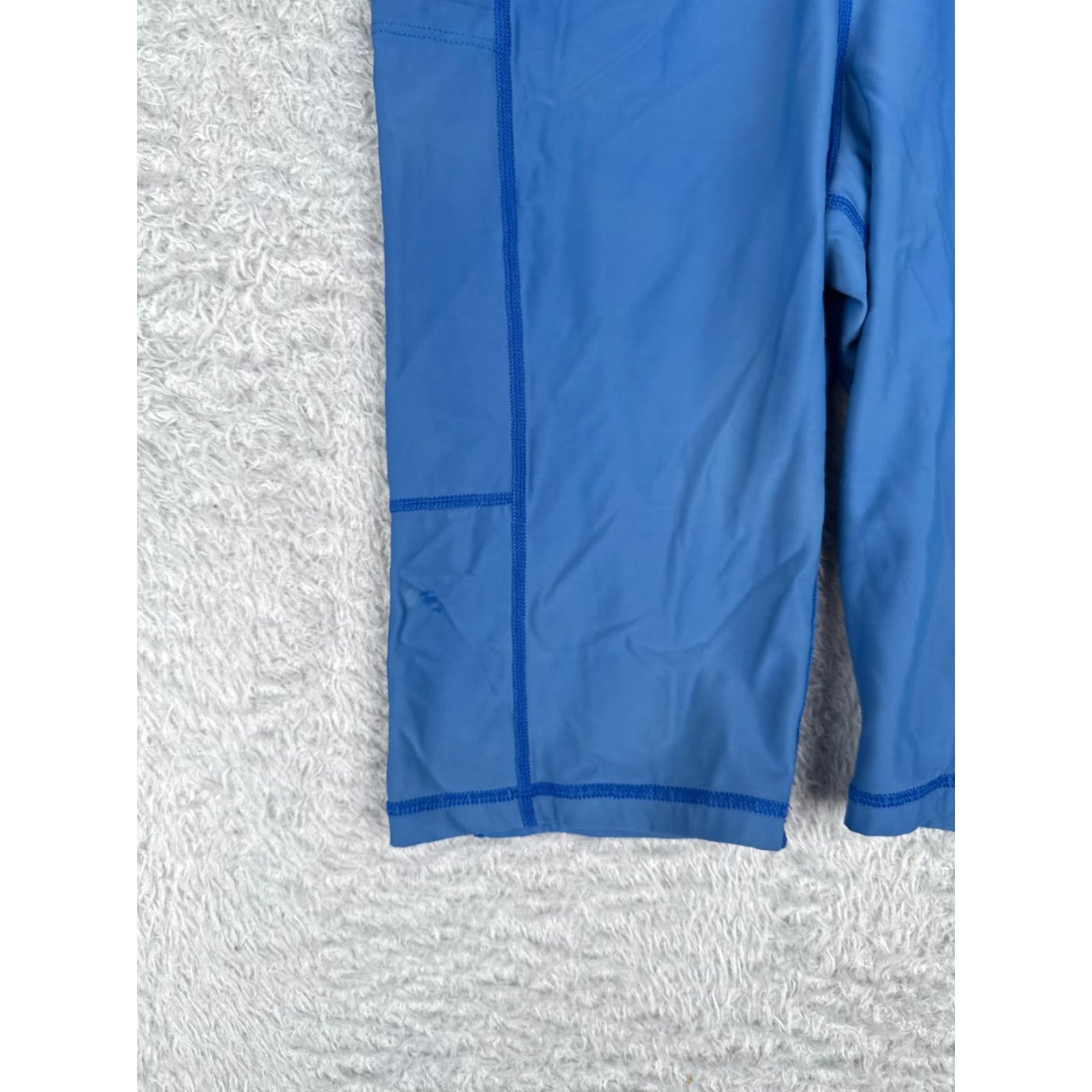 Lululemon Lululemon Shorts Women M Blue Polyester Spandex Pockets 9" Inseam Yoga Gym Activewear Compression Size 32" / US 10 / IT 46 - 3 Thumbnail