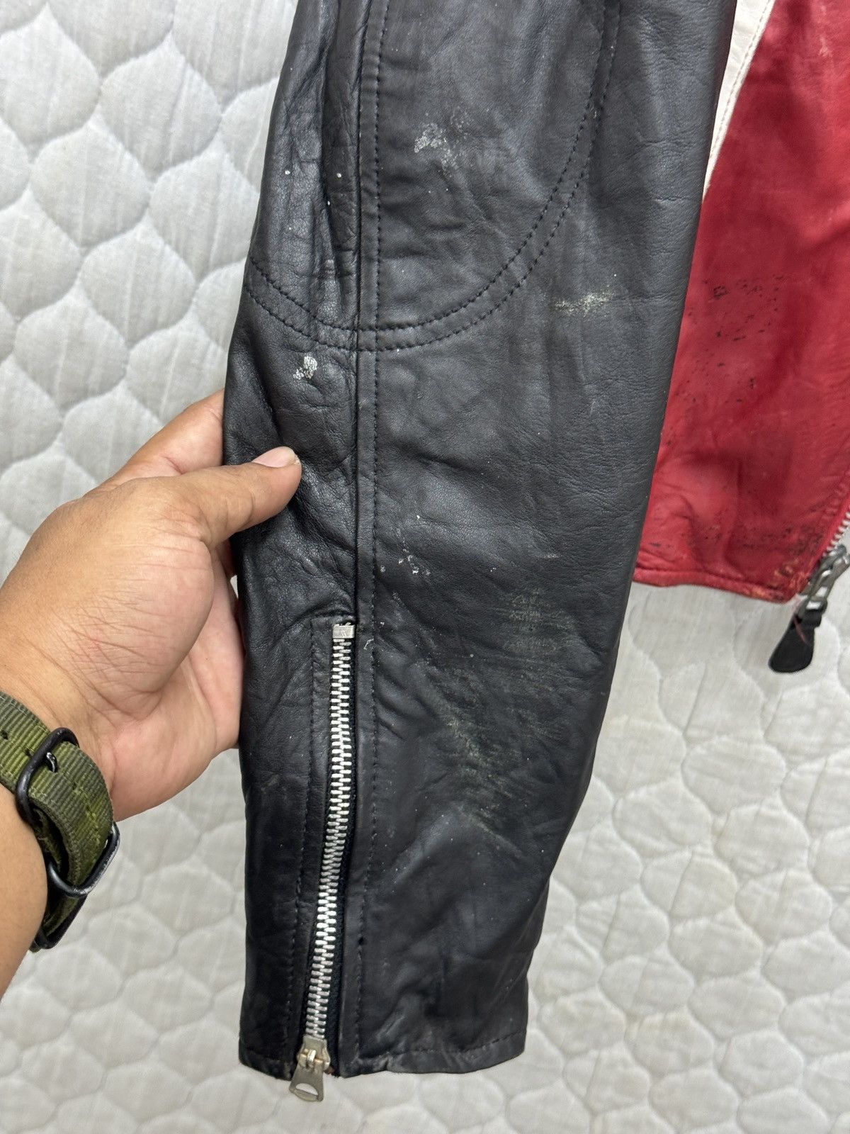 Avirex 🔥🔥🔥STEALS AVIREX VARSITY RACING LEATHER JACKET Size M / US 6-8 / IT 42-44 - 20 Thumbnail
