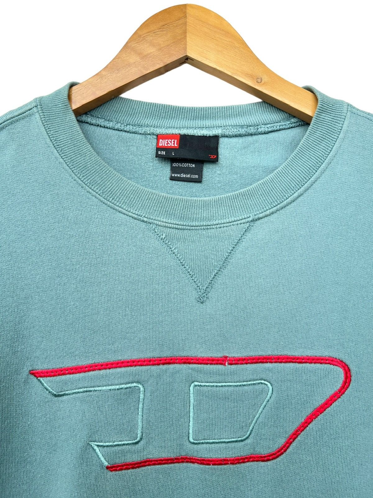 Diesel Diesel D Centre Logo Sunfaded Distressed Baggy Sweatshirt Size US M / EU 48-50 / 2 - 10 Thumbnail