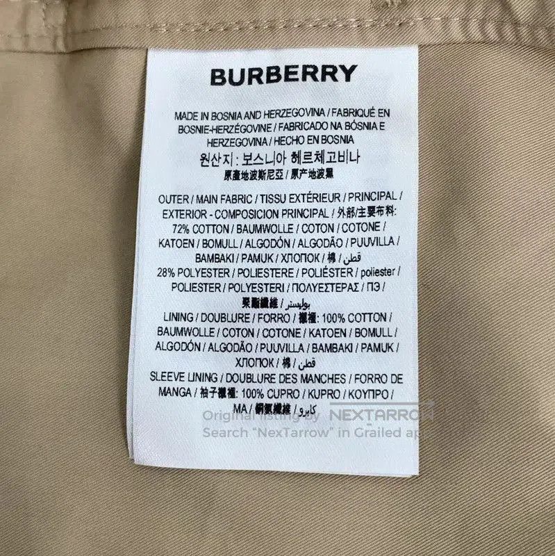 Burberry Burberry Brown Cotton Women's Trench Coat. Size XS / US 0-2 / IT 36-38 - 7 Thumbnail