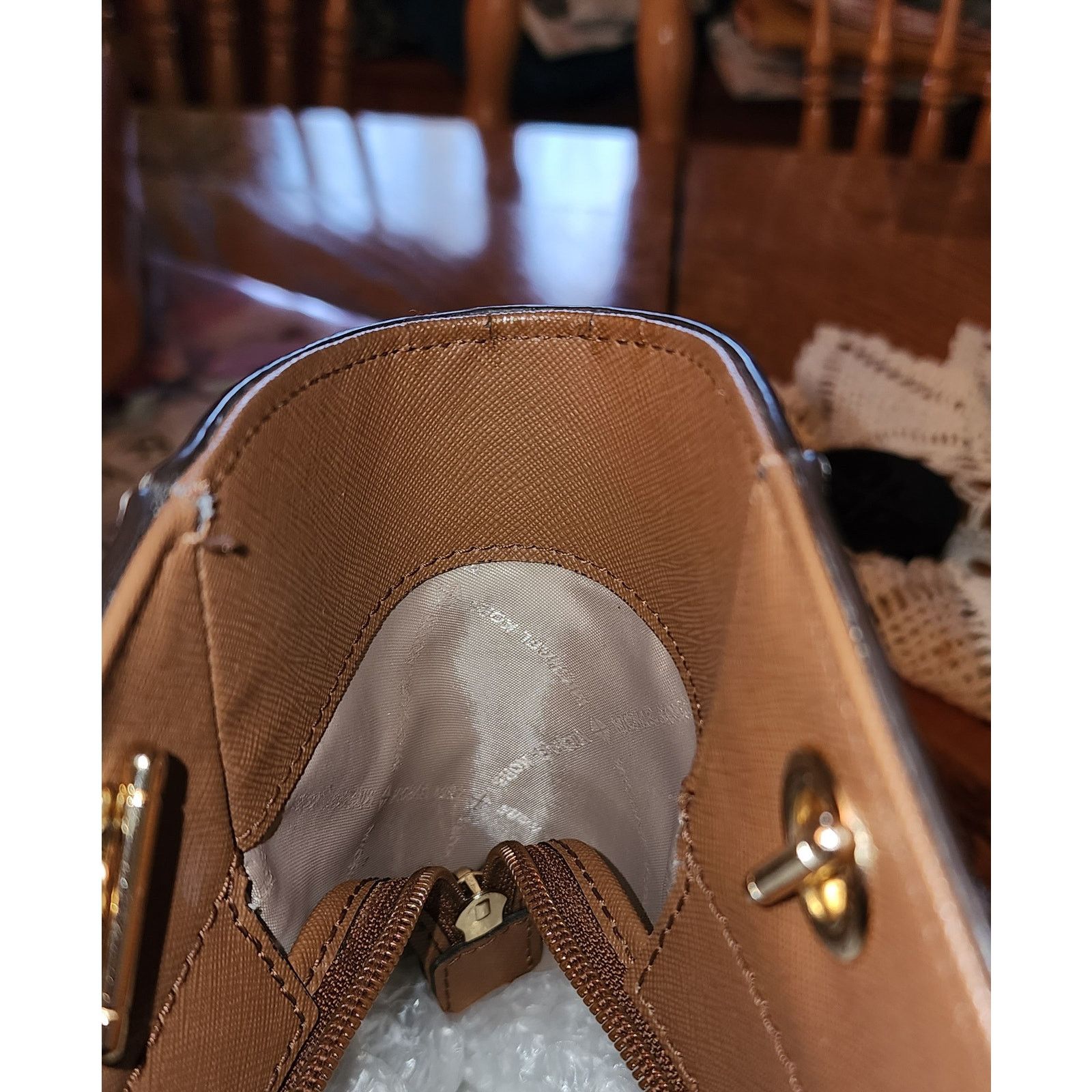 Michael Kors MICHAEL KORS Jet Set Large Logo Chain Strap Bag vanilla Size ONE SIZE - 11 Thumbnail