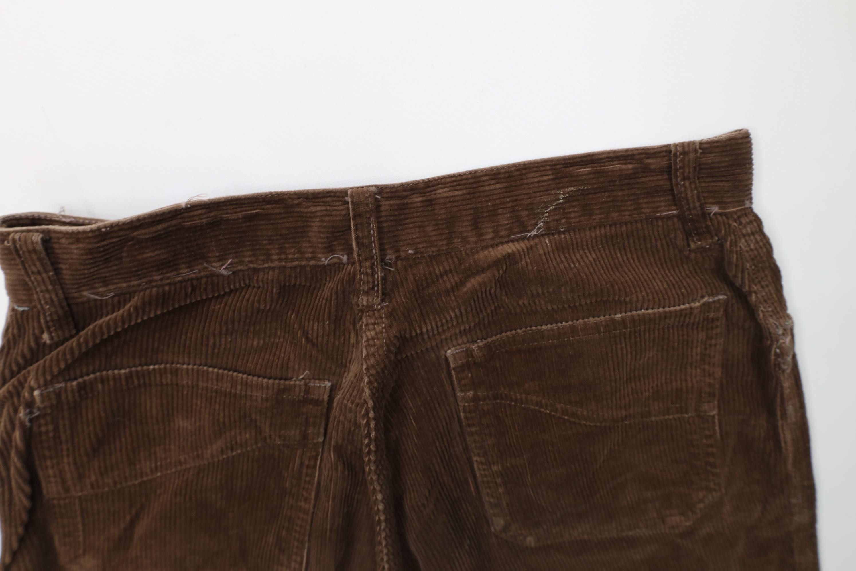 Vintage Vintage 70s Streetwear Straight Leg Corduroy Pants Brown Size 34" / US 12 / IT 48 - 14 Thumbnail