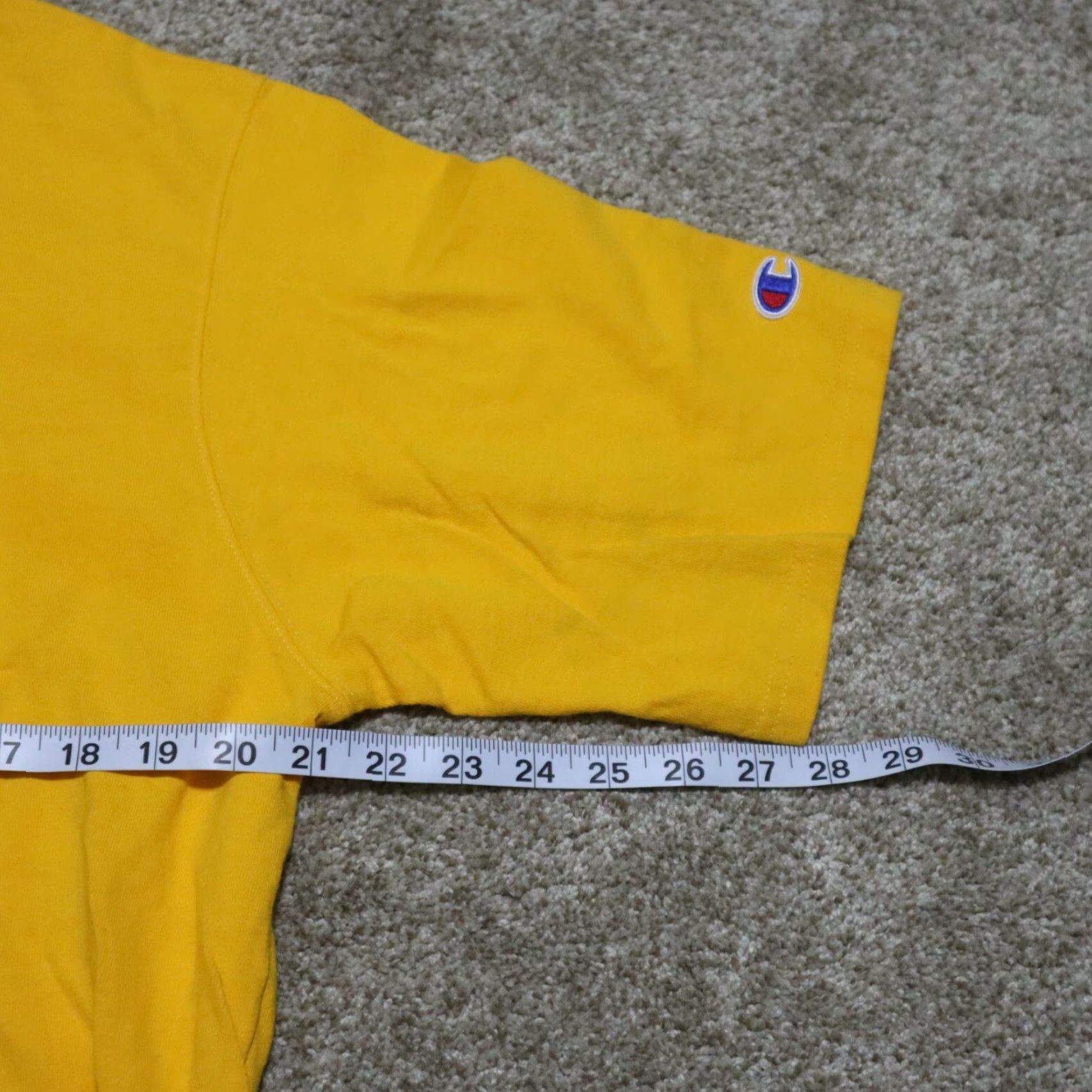 Champion Champion T-Shirt Yellow Logo Classic Graphic Mens XL Shirt Size US XL / EU 56 / 4 - 5 Thumbnail