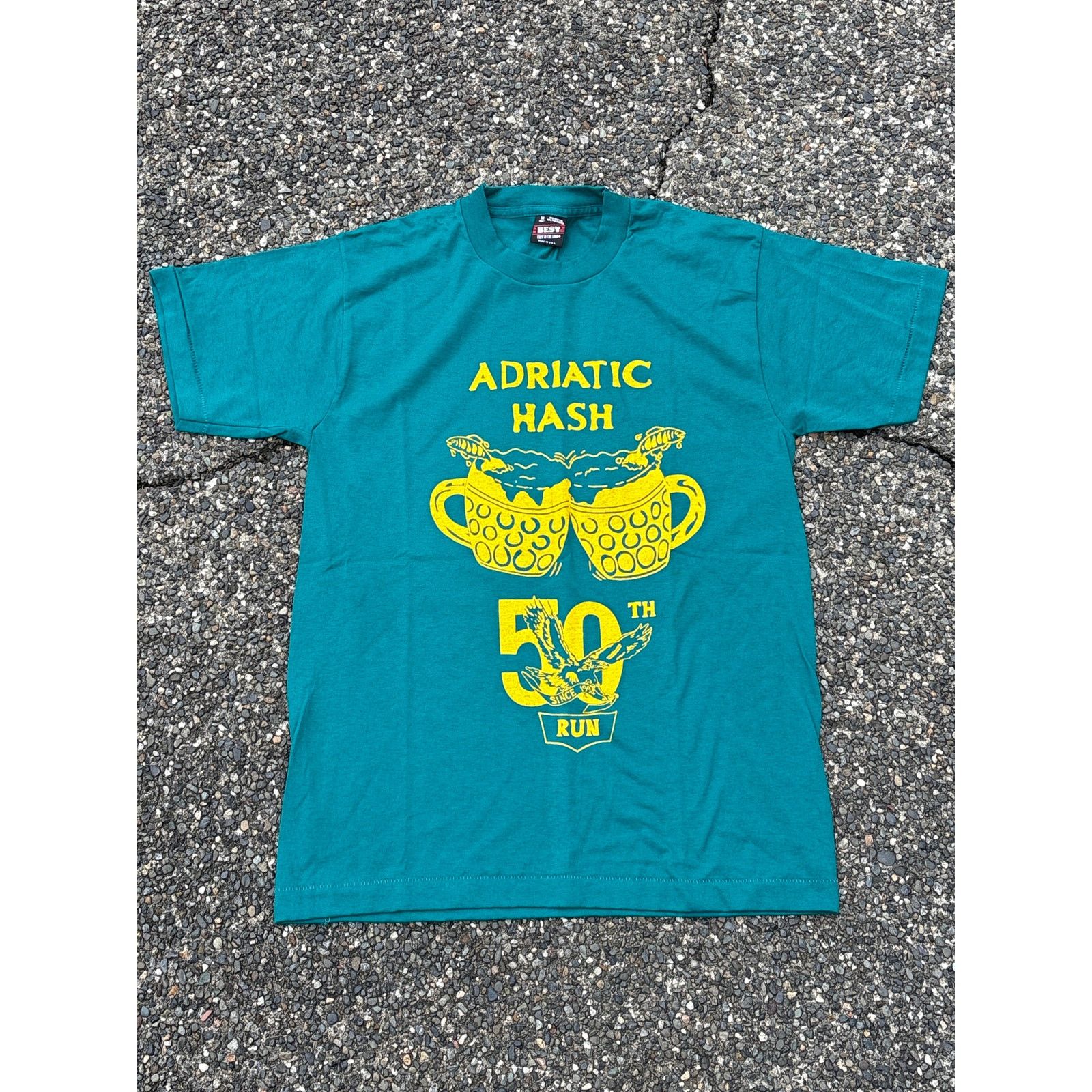 Fruit Of The Loom Vtg 1994 Adriatic Hash run 50th Medium Deadstock shirt Size US M / EU 48-50 / 2 - 1 Thumbnail