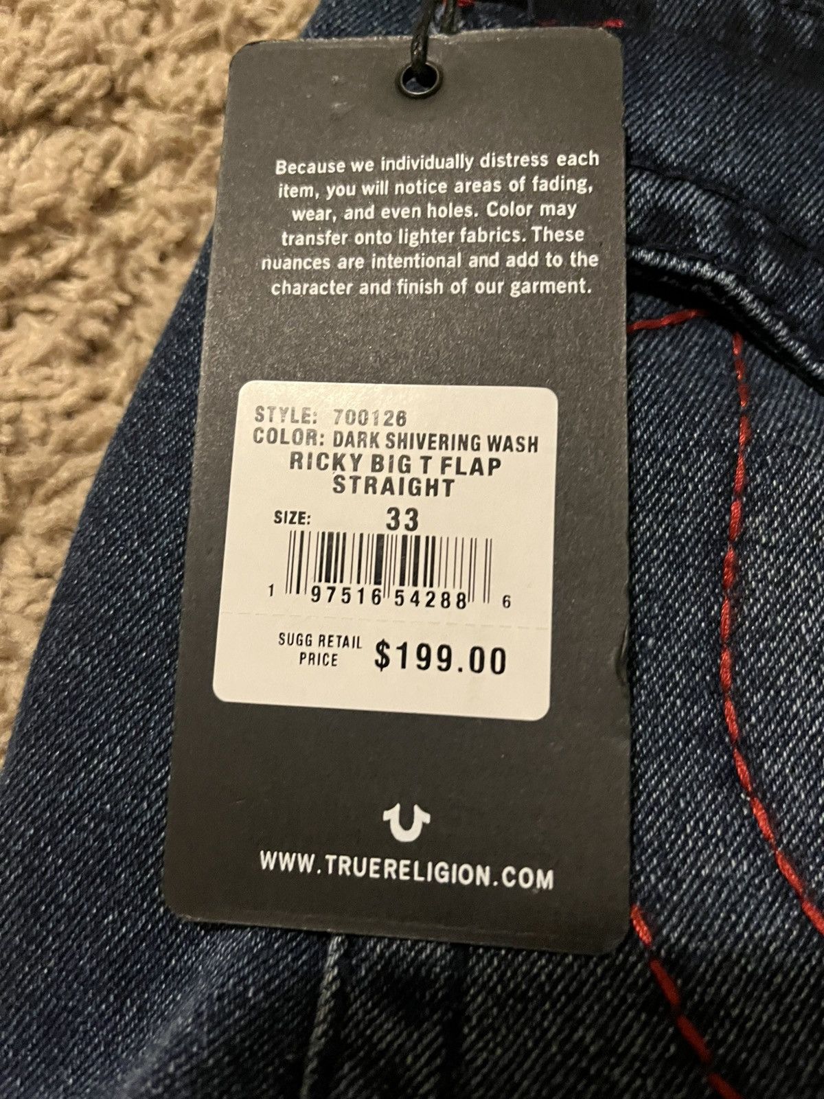 True Religion True Religion Jeans Size US 33 - 4 Thumbnail