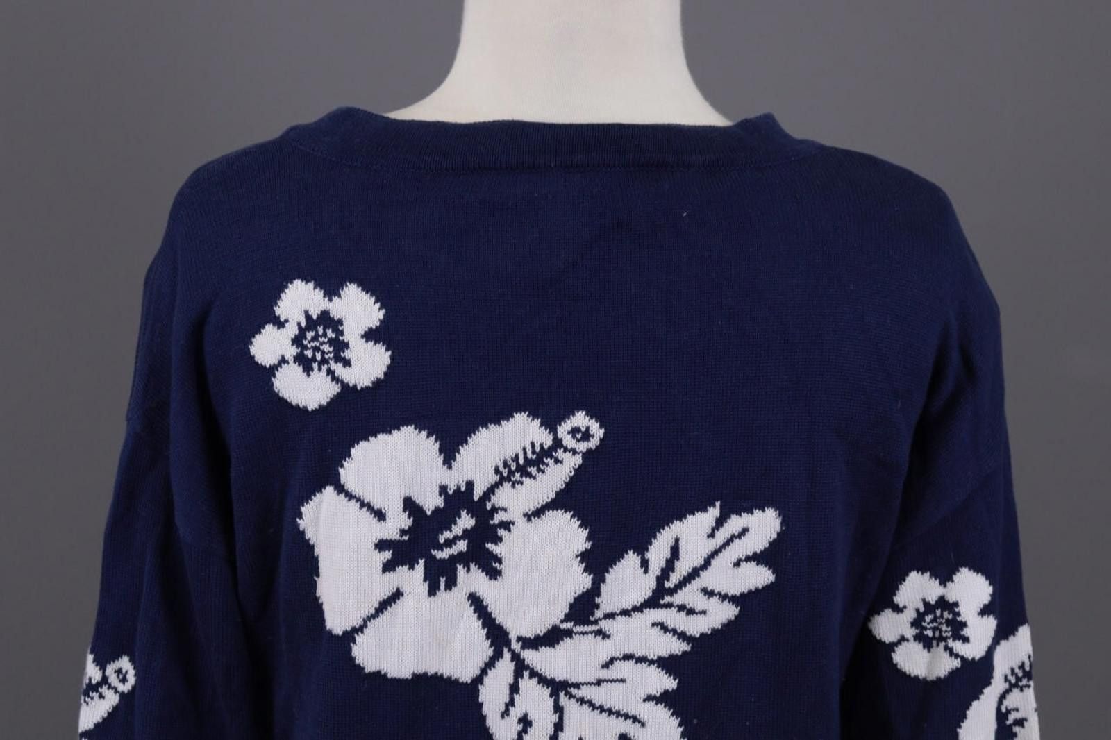 Escada Escada Margaretha Ley Blue Floral Dress Size 36 Size M / US 6-8 / IT 42-44 - 11 Thumbnail
