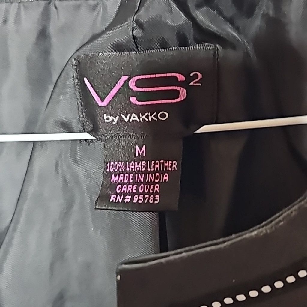 The Unbranded Brand VS2 by Vakko 100% pure lamb leather open moto jacket sz Med Size M / US 6-8 / IT 42-44 - 4 Thumbnail