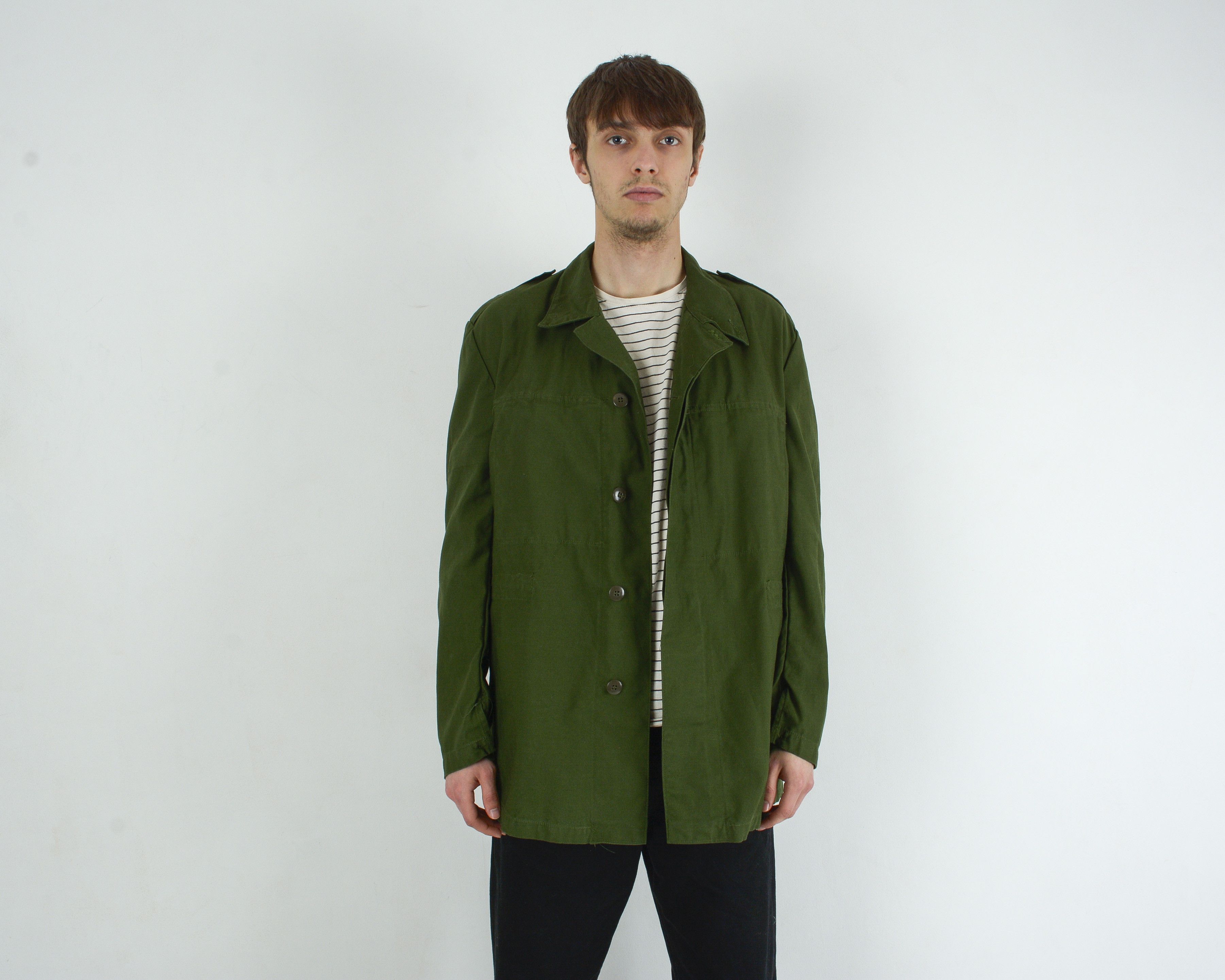 Vintage Sweden M Army Jacket C50 Coat Lightweight Field Blazer Top Size US M / EU 48-50 / 2 - 1 Thumbnail
