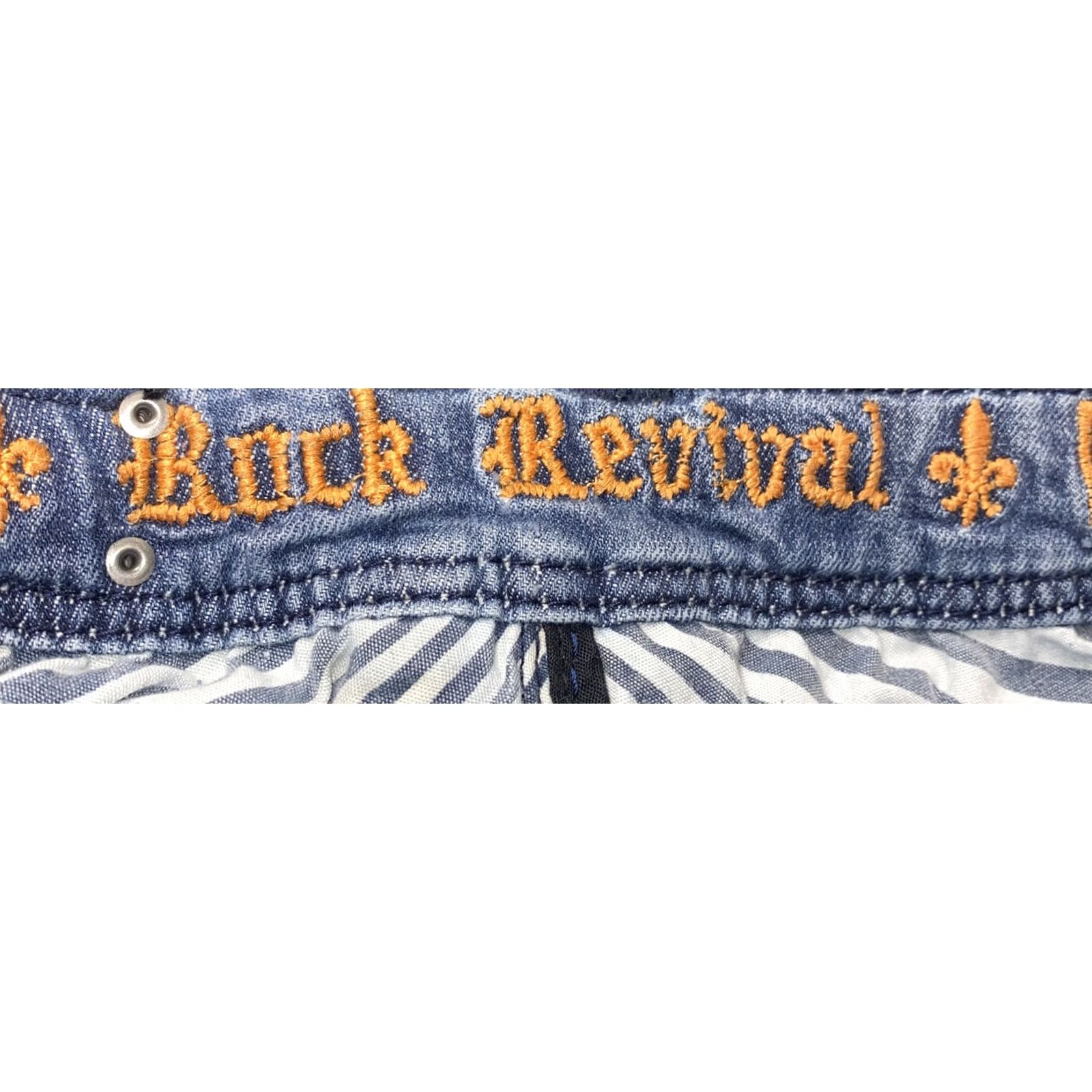 Vintage Rock Revival Charlotte FLARE Denim Jeans Womens Blue 28 X 30 Regular Inseam 30 Cotton Denim Size 28 Size 28" / US 6 / IT 42 - 7 Thumbnail