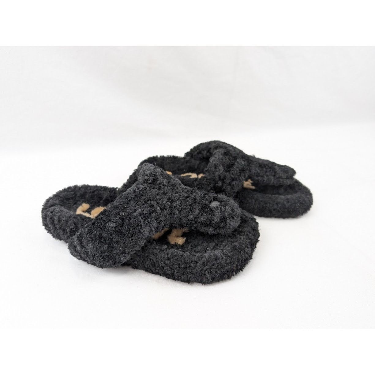 Loewe o1rshd1 Furry Sandals in Black Size US 6 / IT 36 - 11 Thumbnail