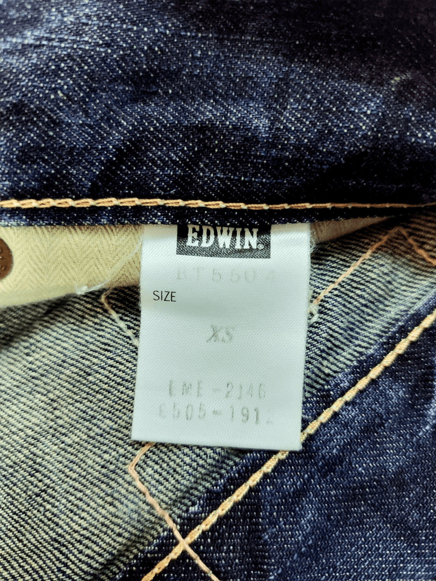 Edwin × Japanese Brand Flare Edwin 503 Blue Trip Buckle Back Denim Size 28" / US 6 / IT 42 - 19 Thumbnail
