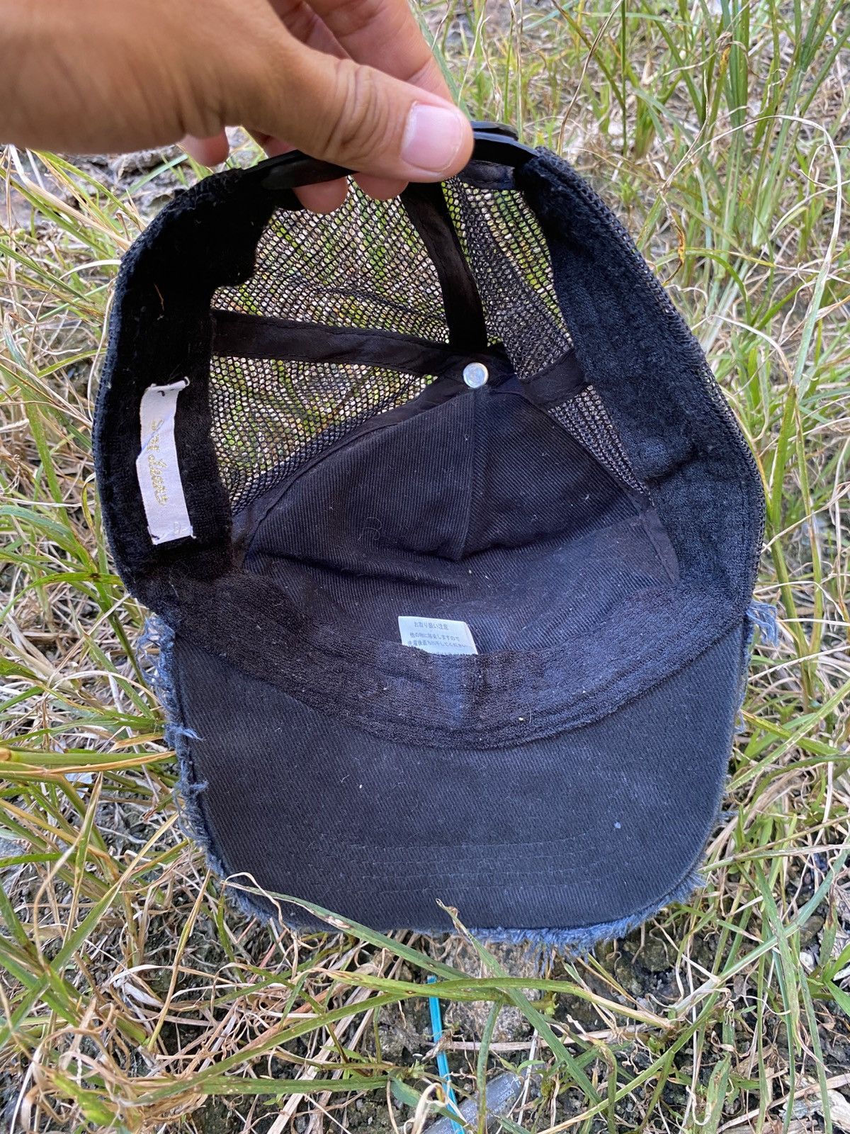 20471120 × Designer × Japanese Brand 2000s Star lean punk distressed trucker hat Size ONE SIZE - 4 Thumbnail