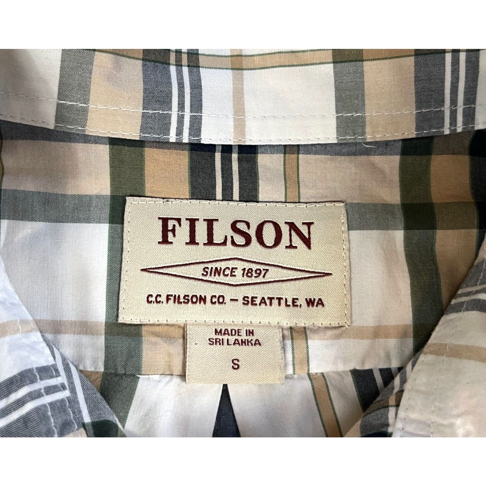 Filson Filson Men’s Feather Cloth Shirt Plaid Sz S Size US S / EU 44-46 / 1 - 5 Thumbnail